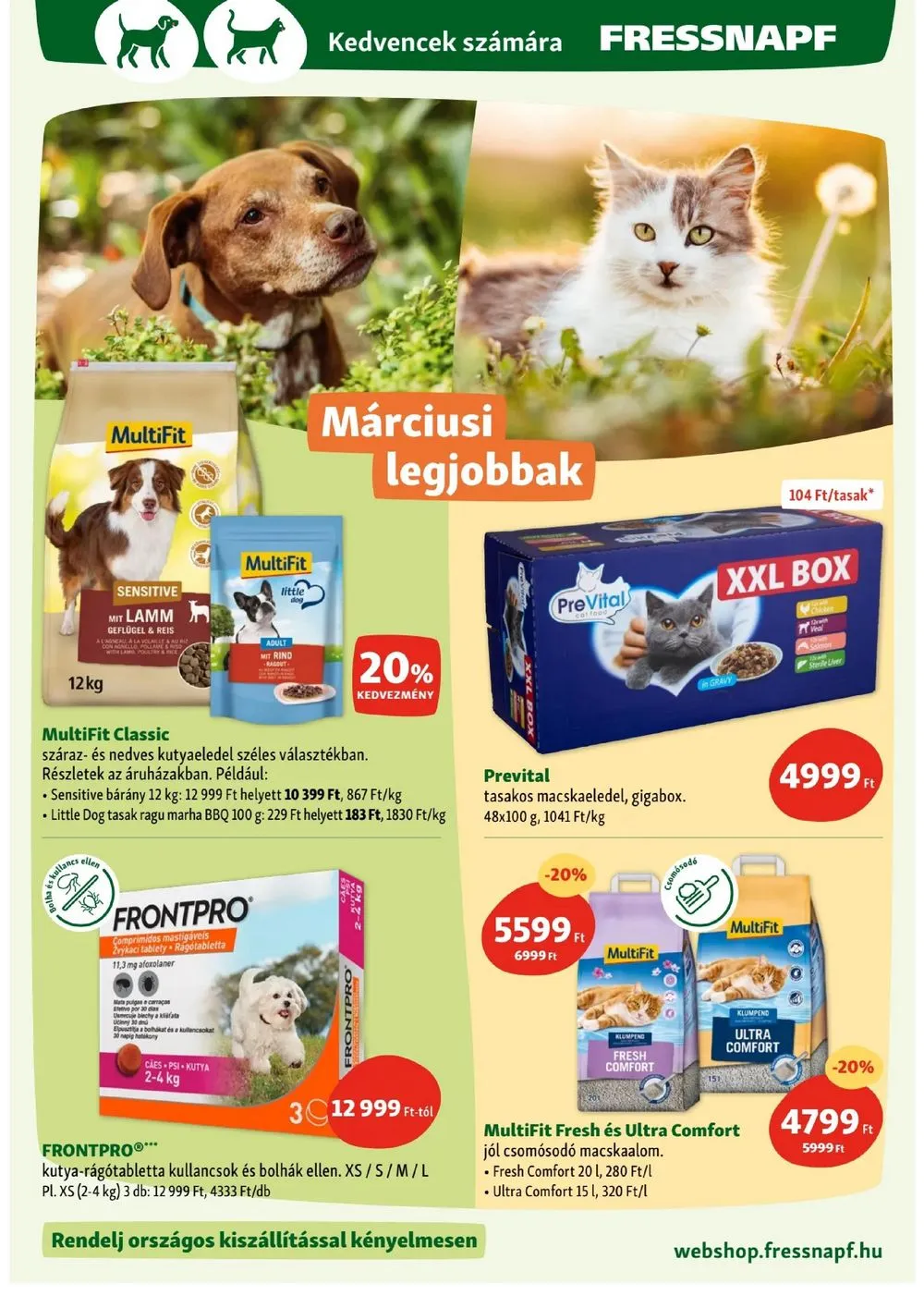 Fressnapf akciós újság 03.07–03.13 – 2. oldal
