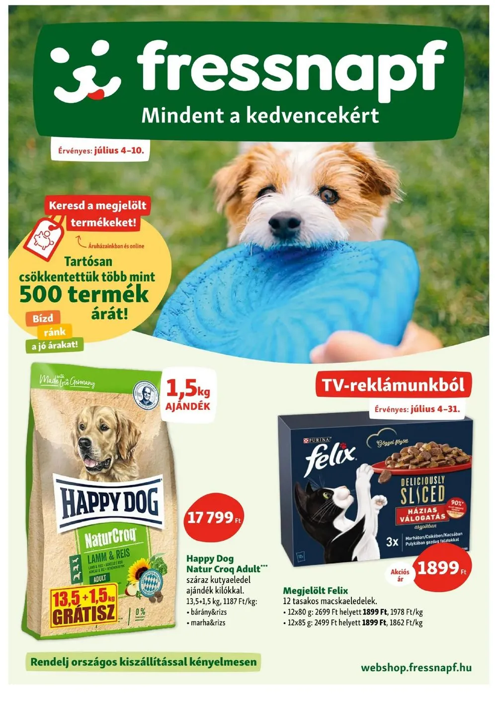 Fressnapf akciós újság 07.04–07.10