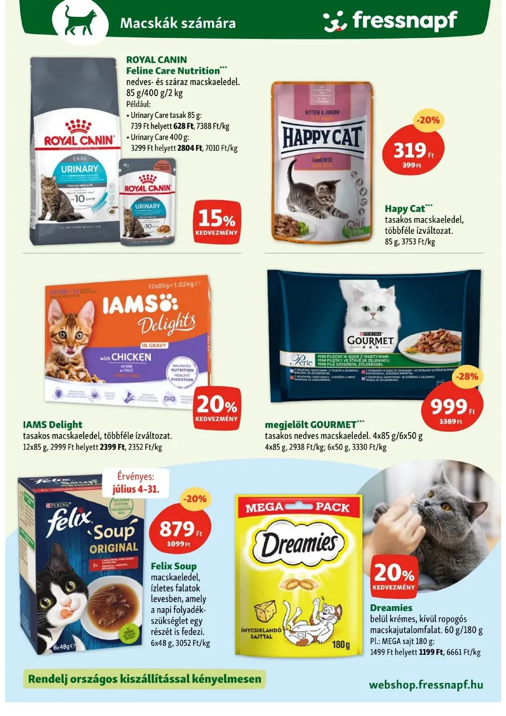 Fressnapf akciós újság 07.04–07.10 – 14. oldal
