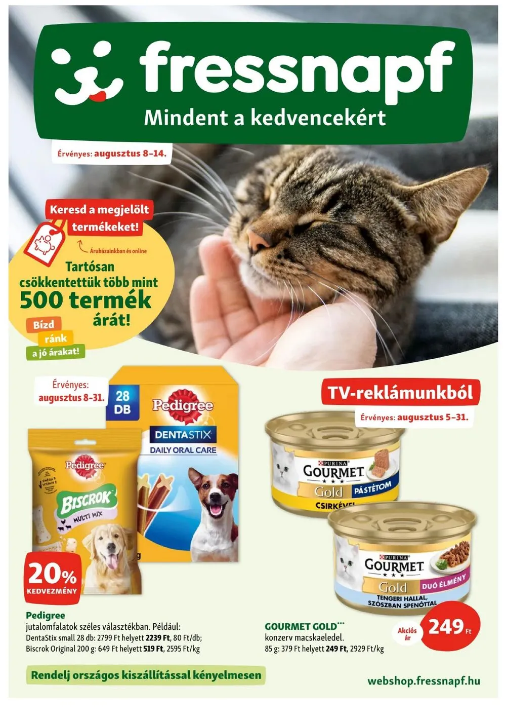 Fressnapf akciós újság 08.08–08.14