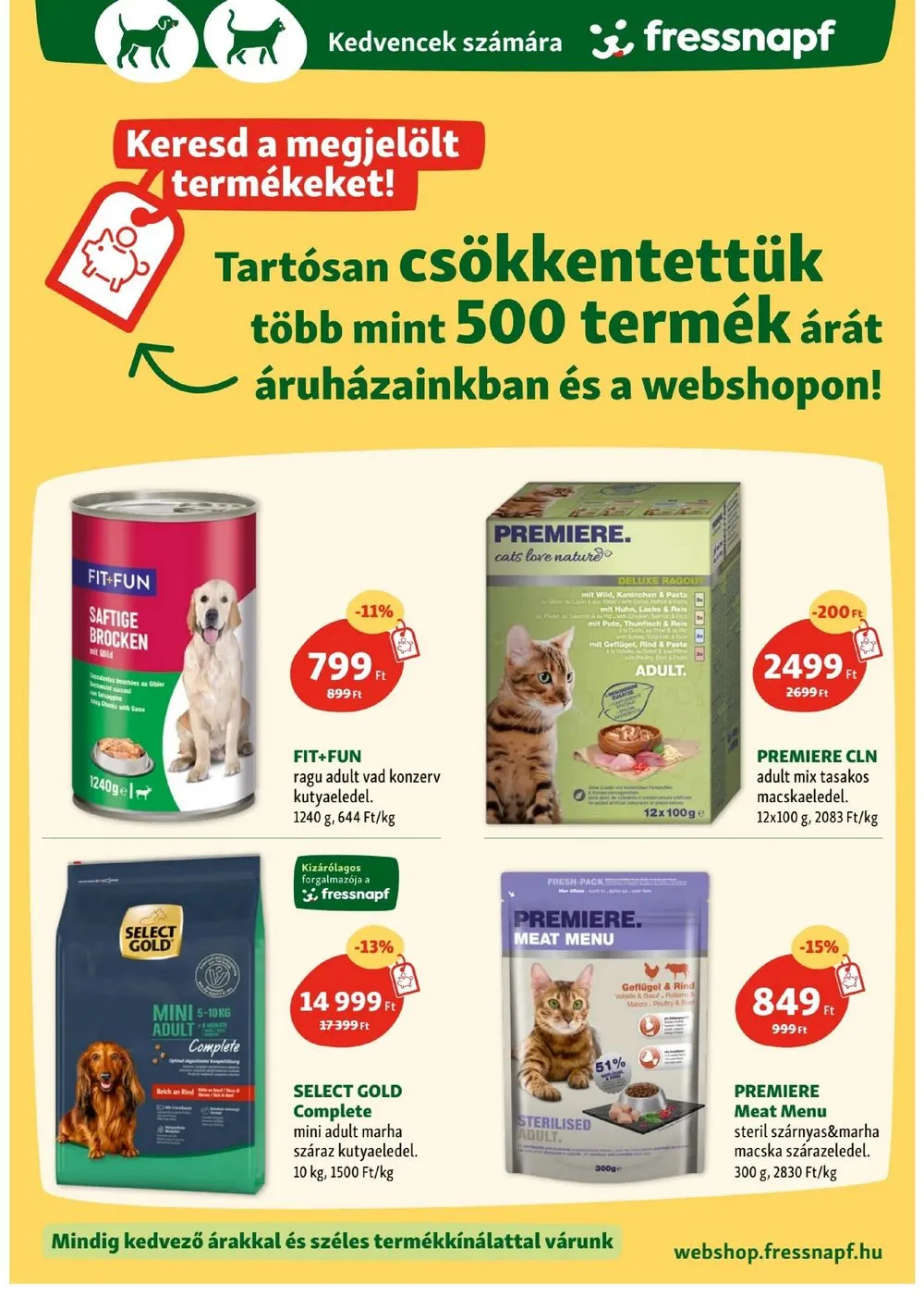 Fressnapf akciós újság 08.08–08.14 – 3. oldal