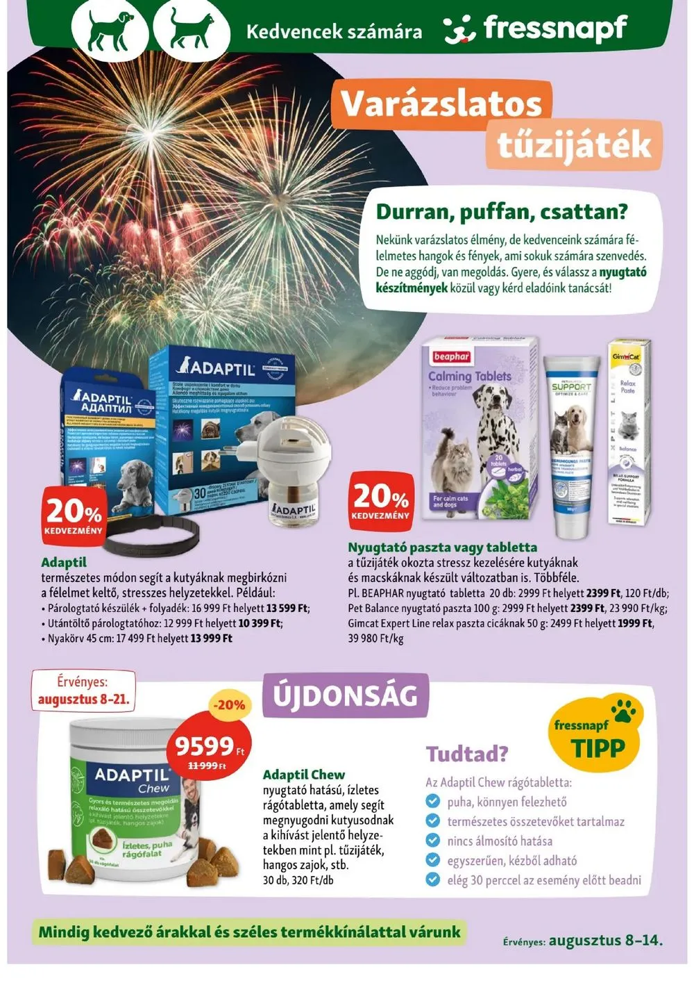 Fressnapf akciós újság 08.08–08.14 – 7. oldal
