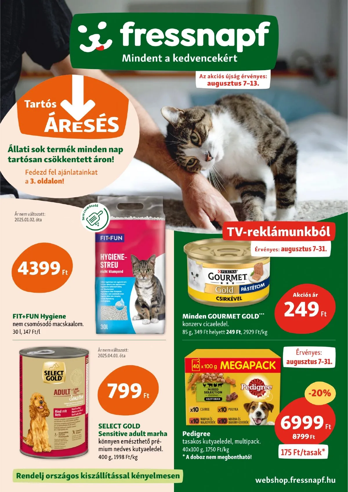 Fressnapf akciós újság 08.07–08.13
