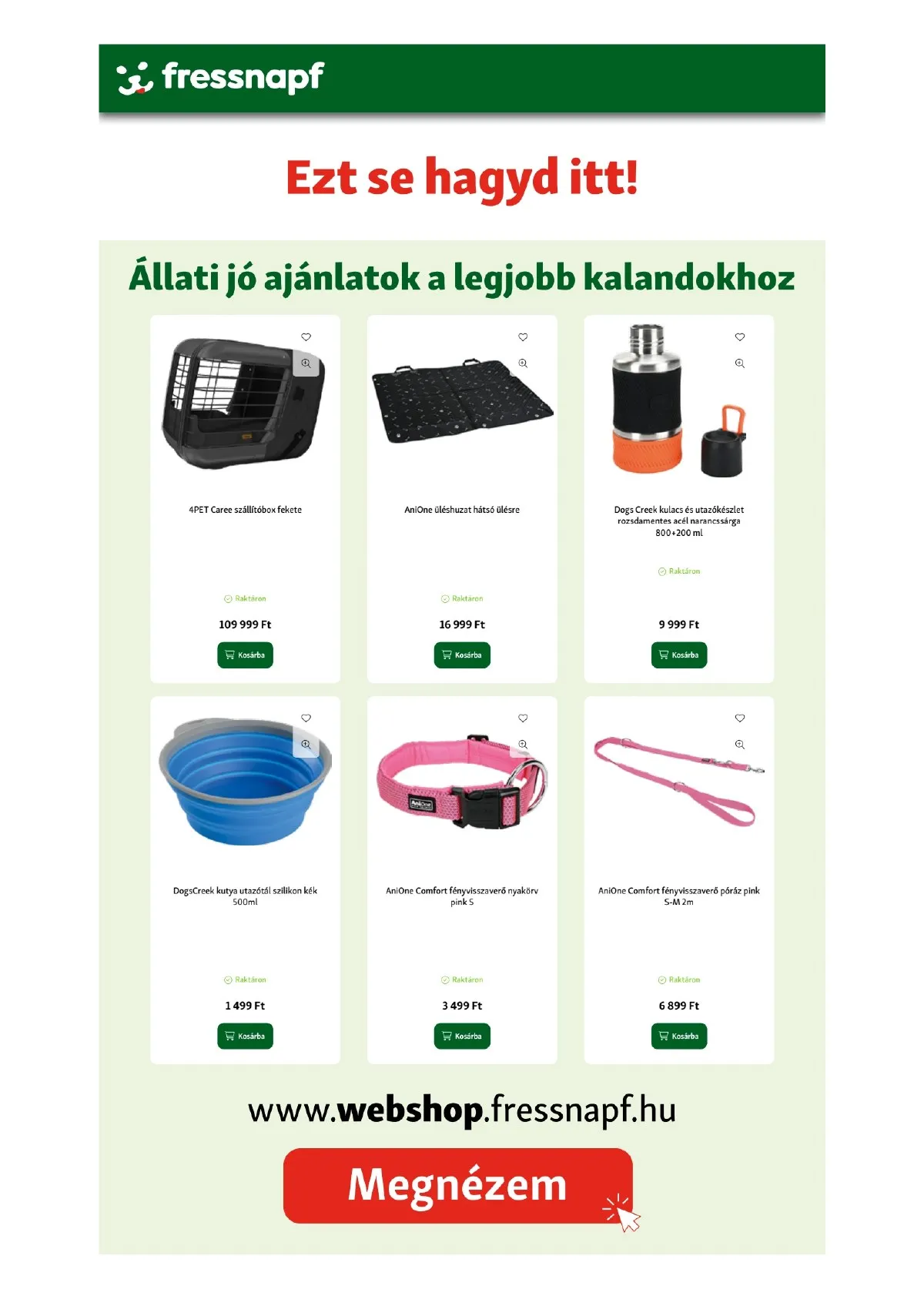 Fressnapf akciós újság 08.07–08.13 – 16. oldal