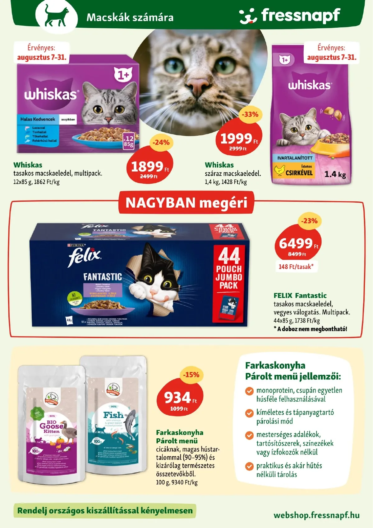 Fressnapf akciós újság 08.07–08.13 – 7. oldal