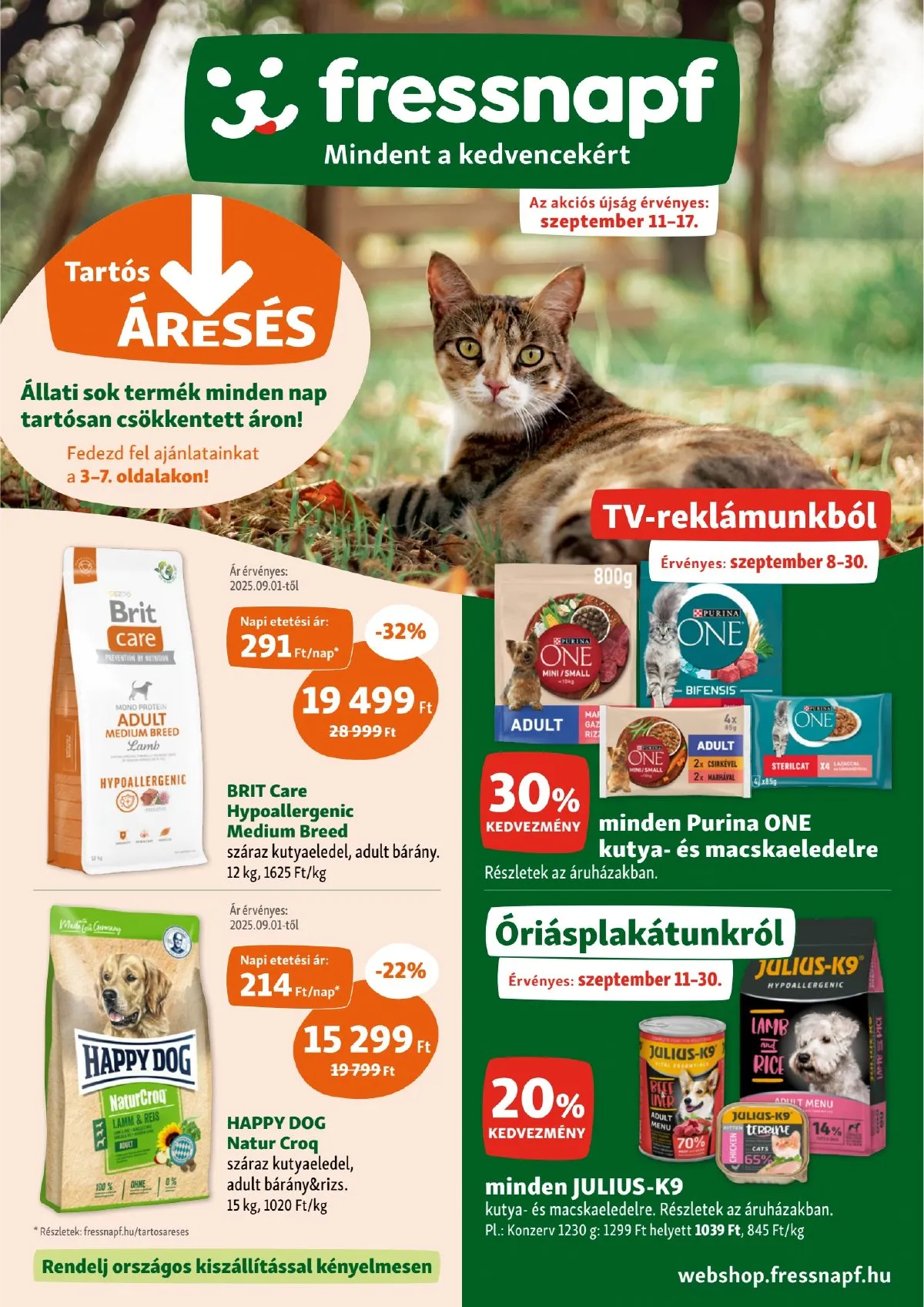 Fressnapf akciós újság 09.11–09.17