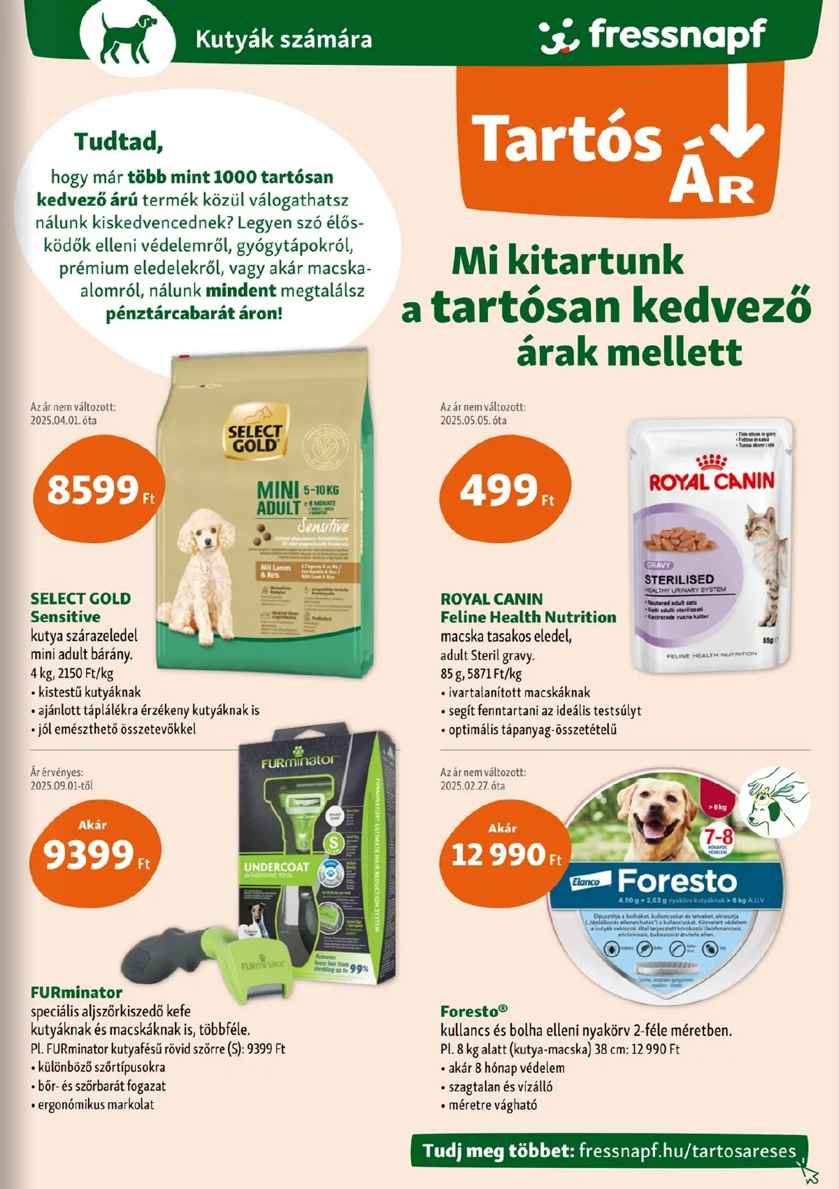 Fressnapf akciós újság 10.09–10.15 – 3. oldal