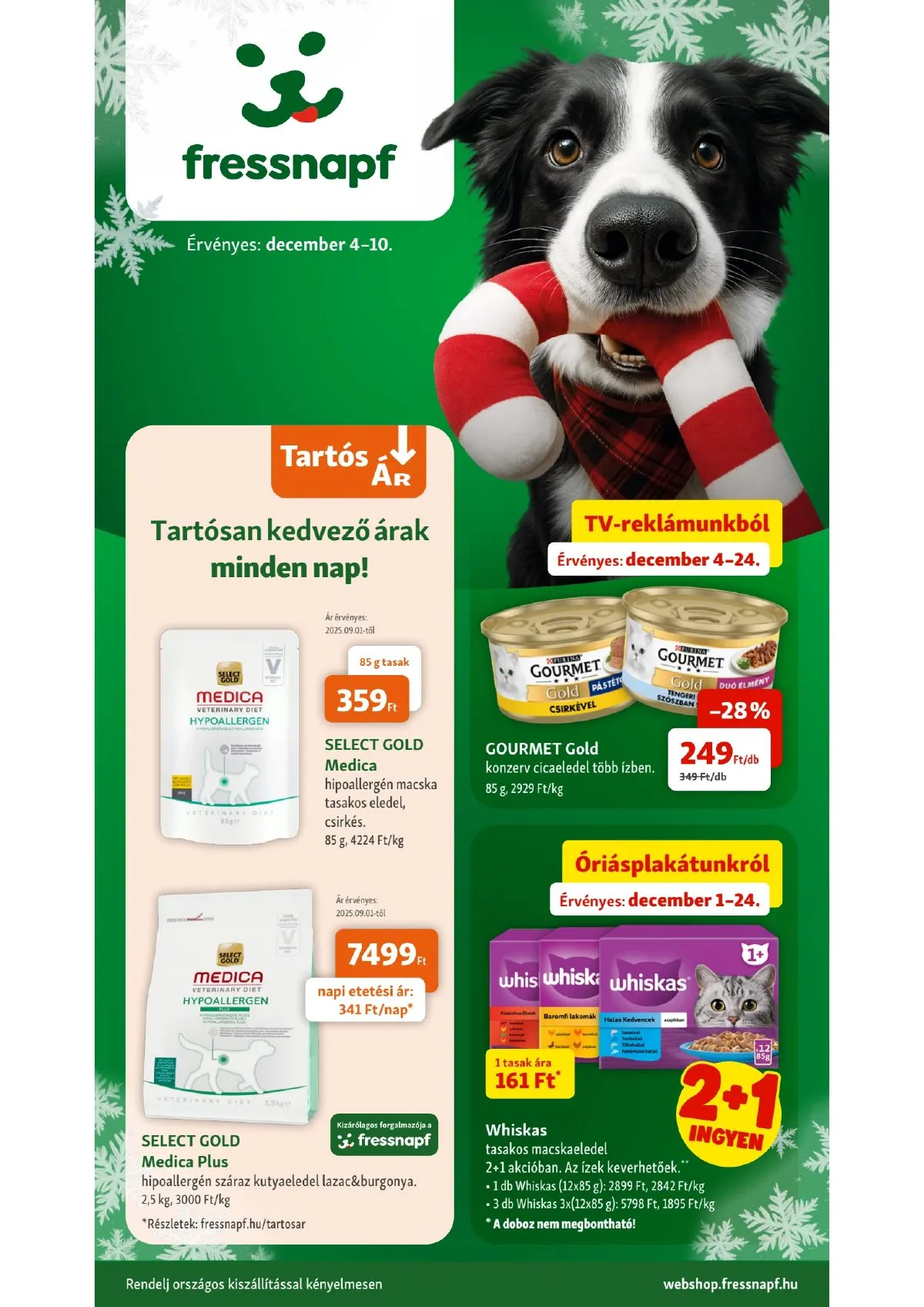 Fressnapf akciós újság 12.04–12.10