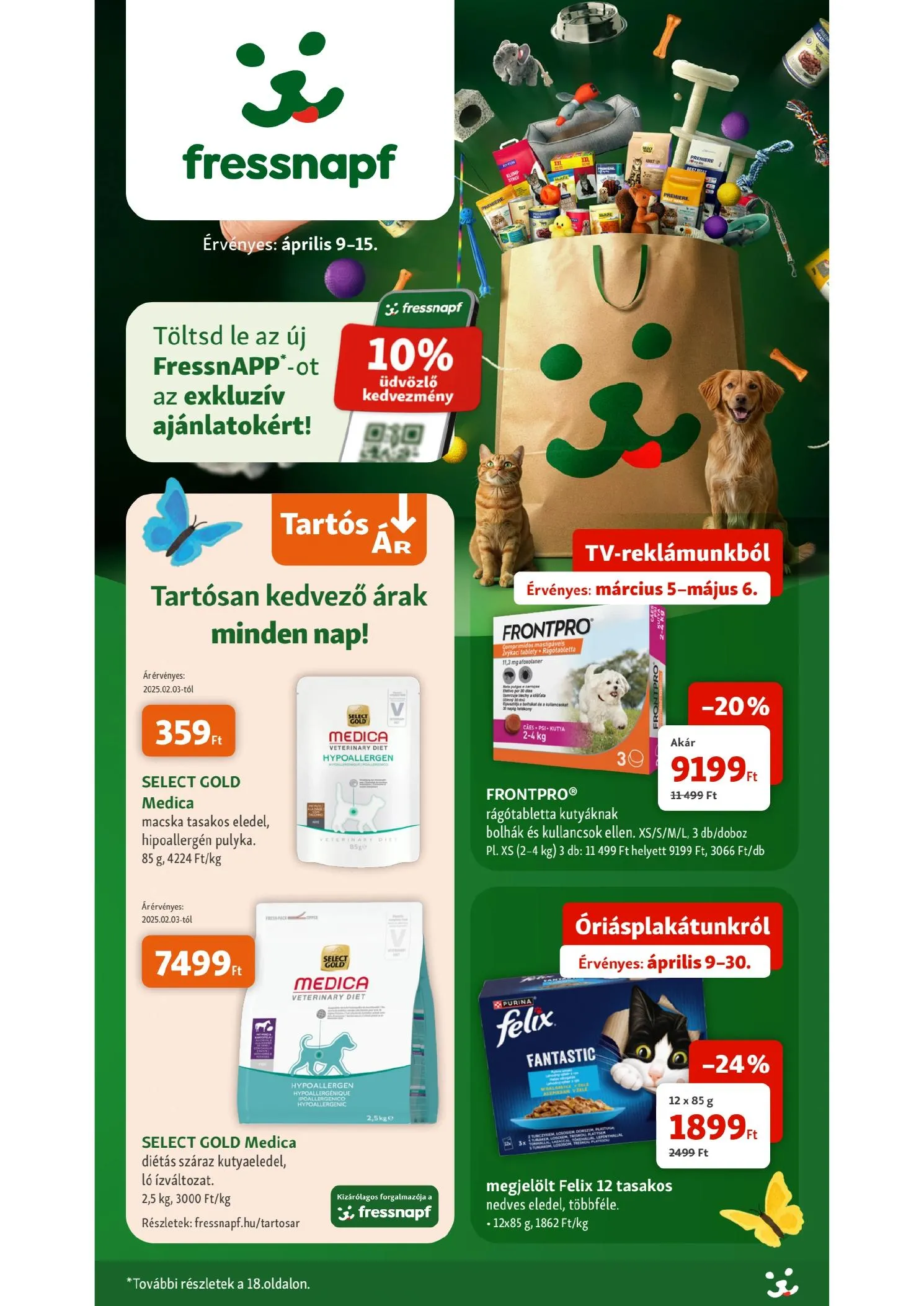 Fressnapf akciós újság 04.09–04.15