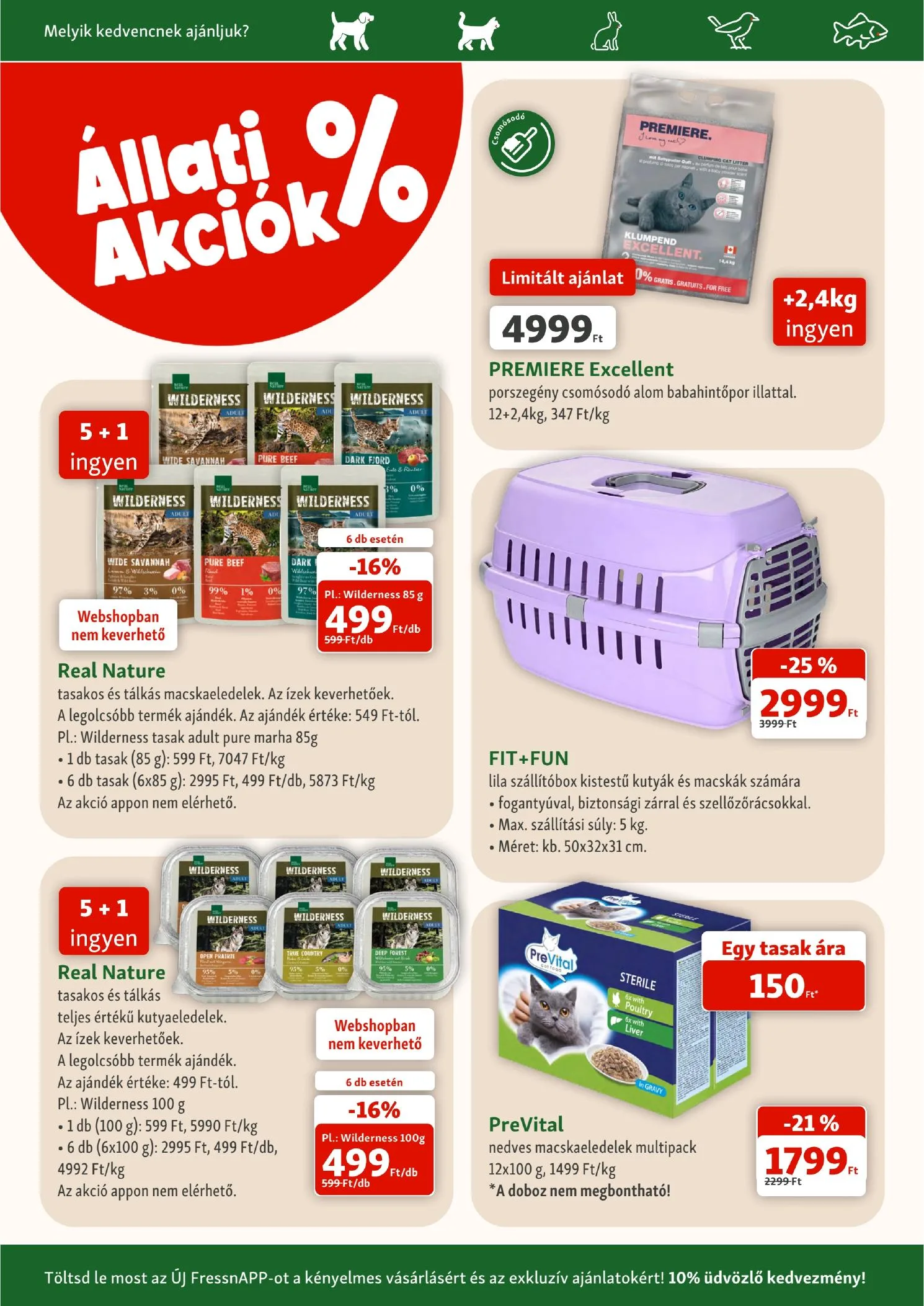 Fressnapf akciós újság 07.02–07.08 – 2. oldal