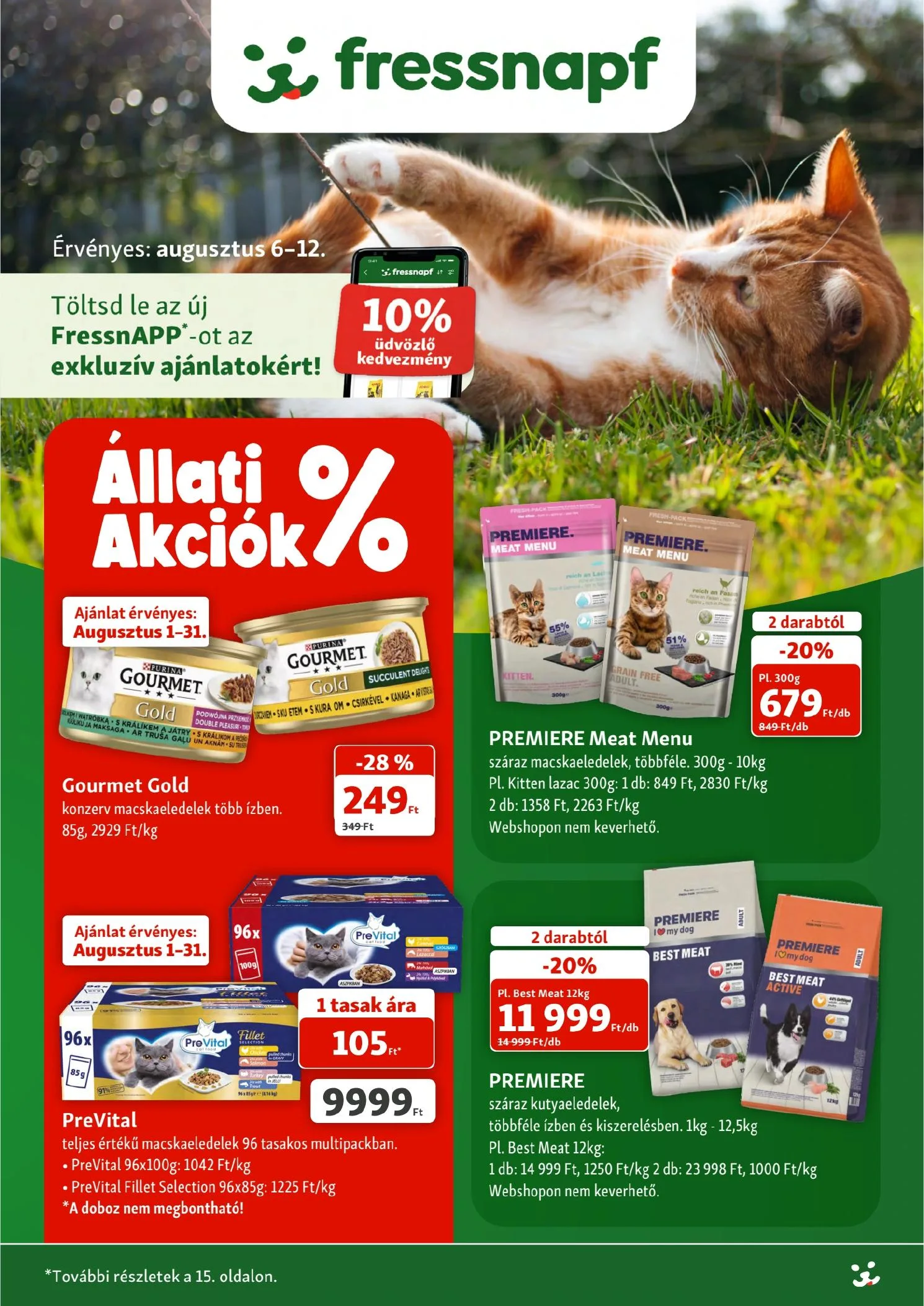 Fressnapf akciós újság 08.06–08.12