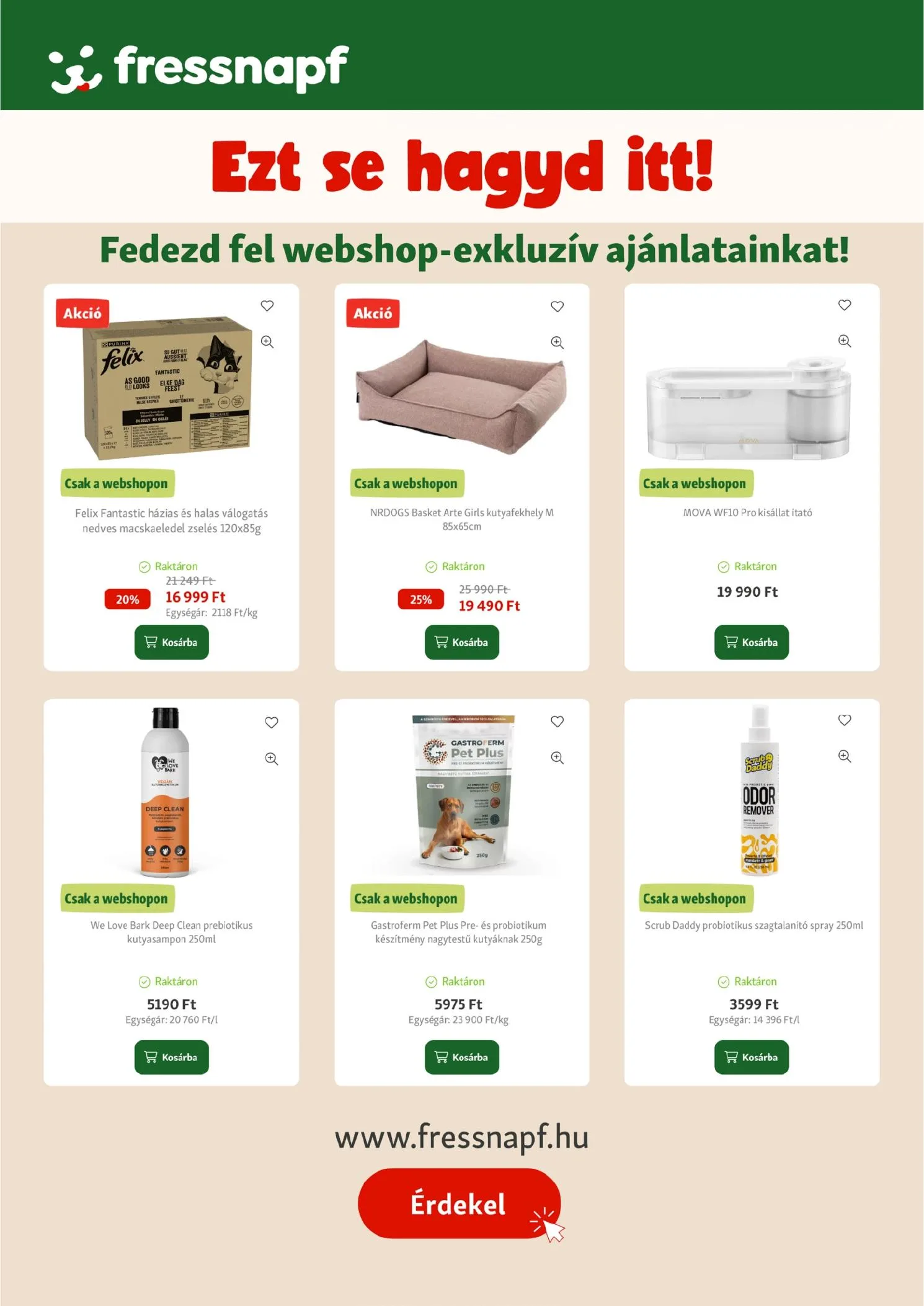 Fressnapf akciós újság 08.06–08.12 – 17. oldal