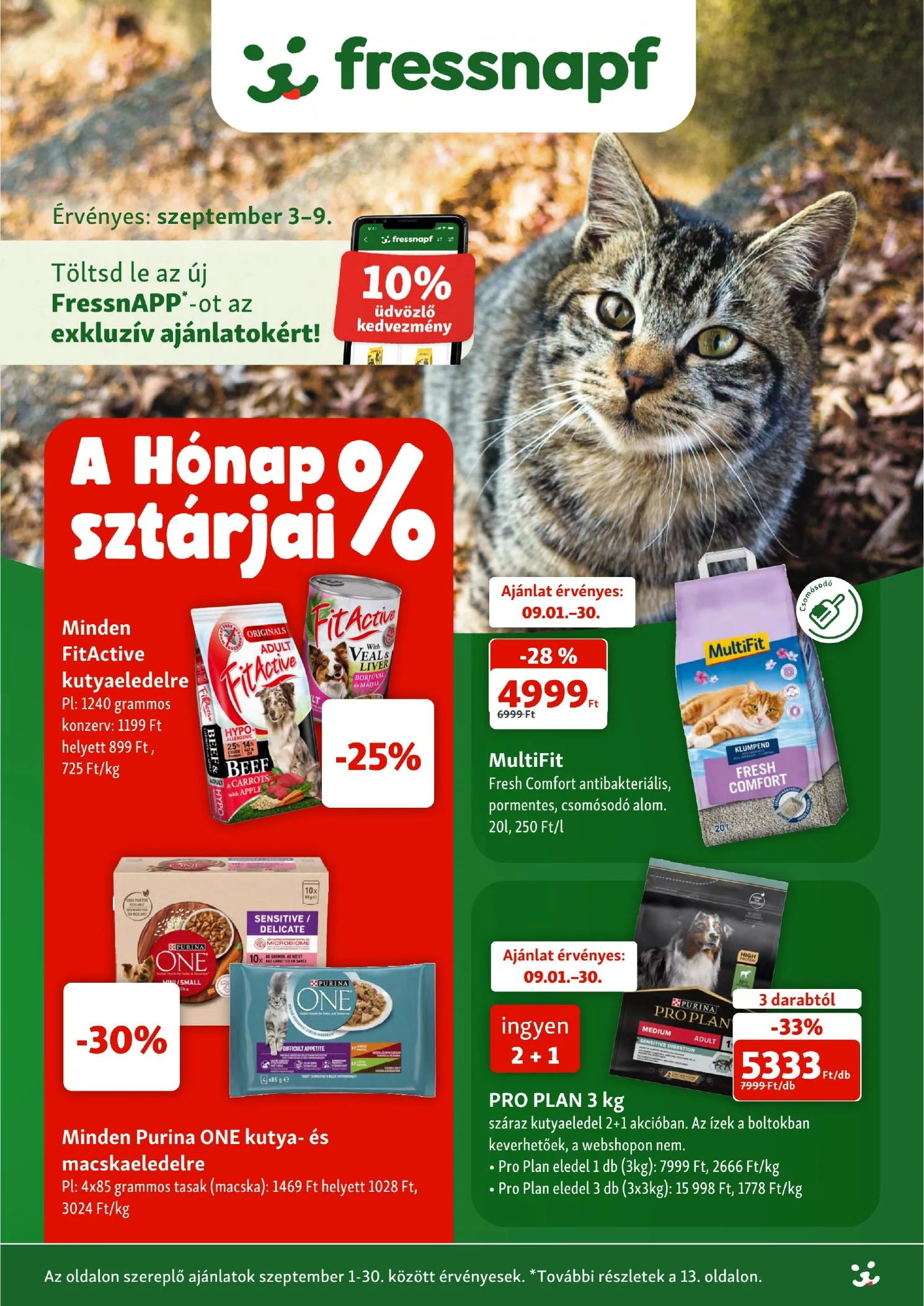 Fressnapf akciós újság 09.03–09.09