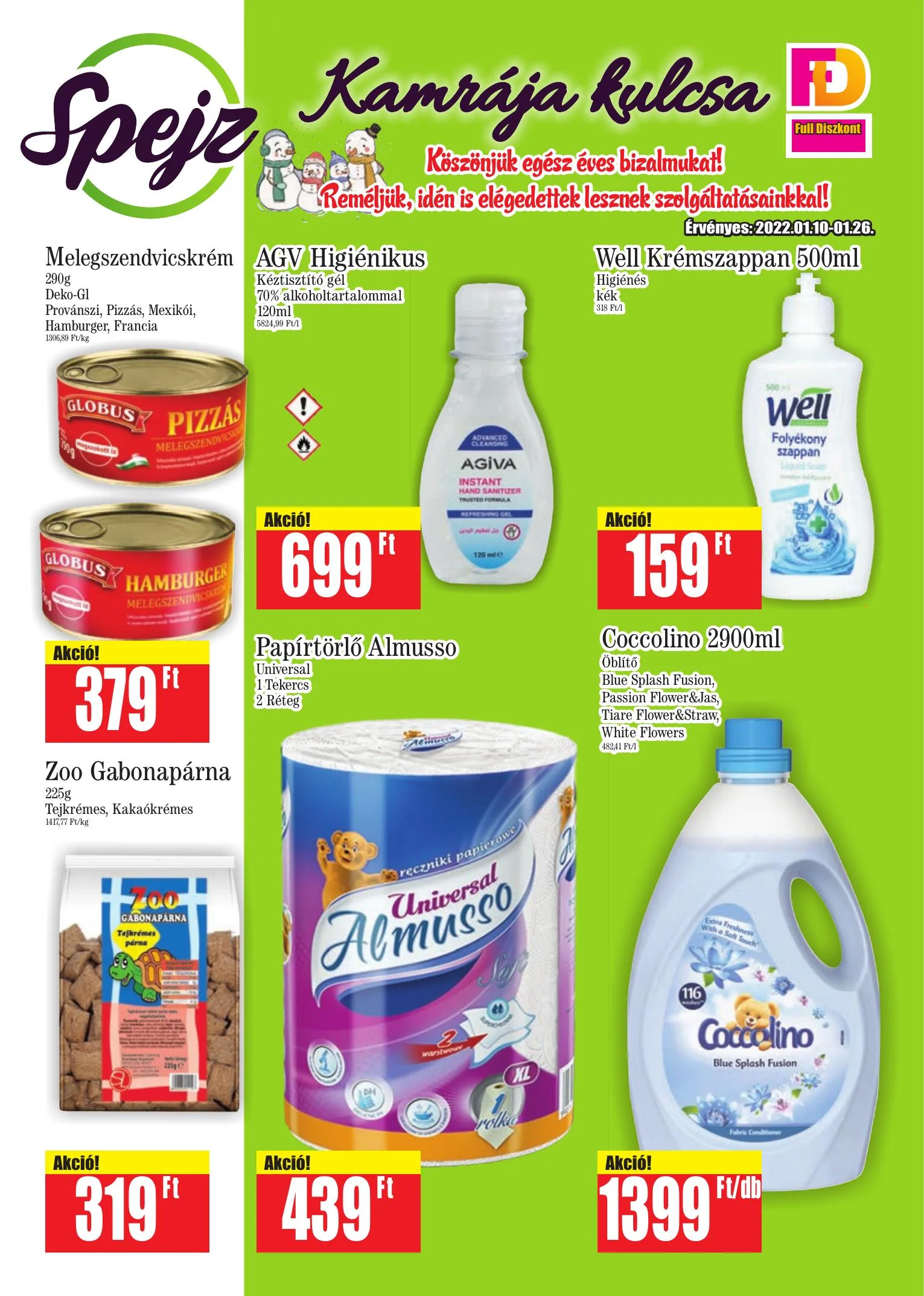 Full akciós újság Diszkont 01.10–01.26