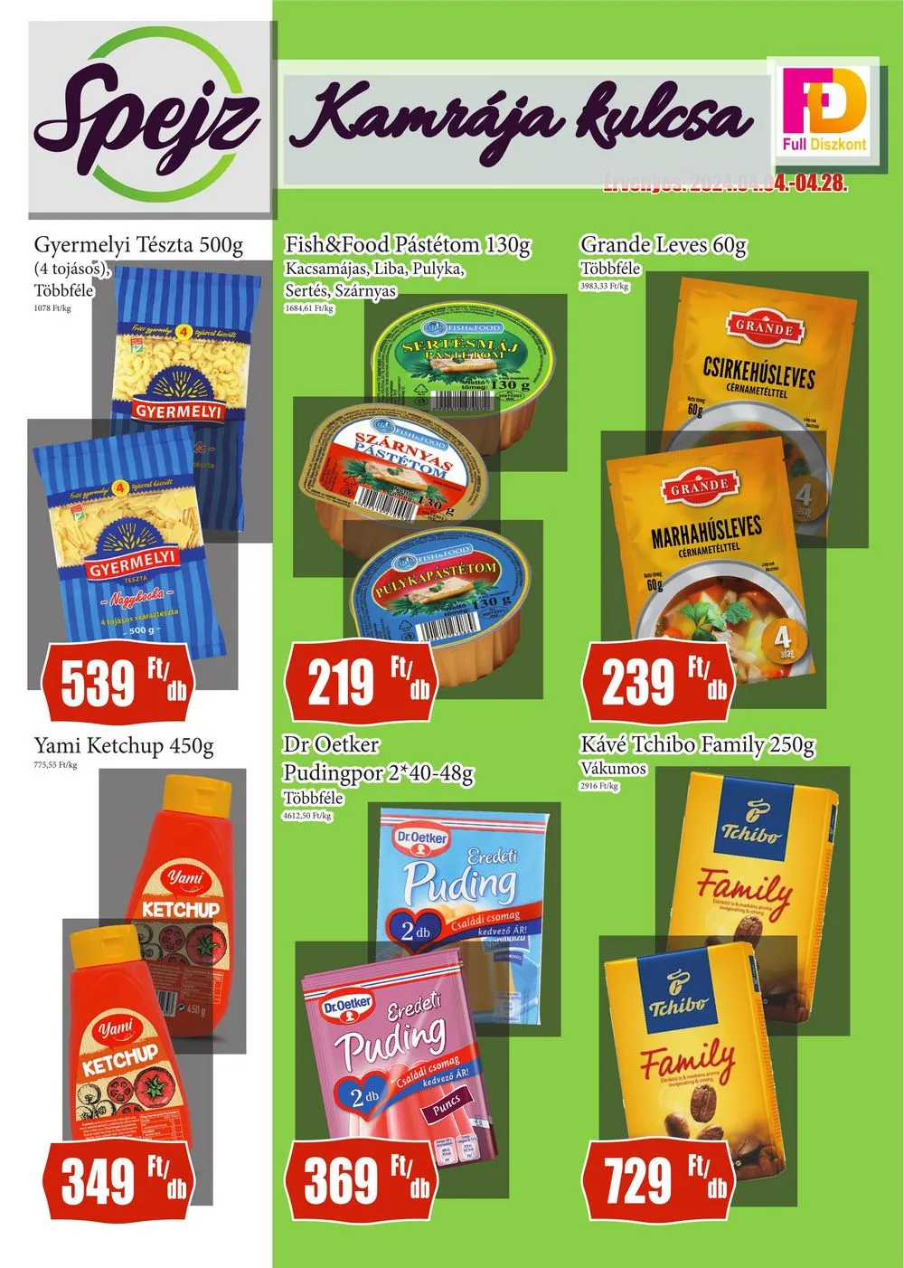 Full akciós újság Diszkont 04.04–04.28