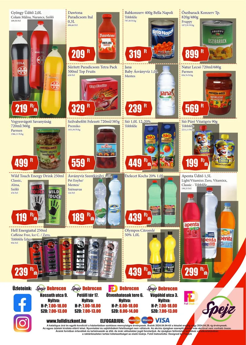 Full akciós újság Diszkont 04.04–04.28 – 4. oldal