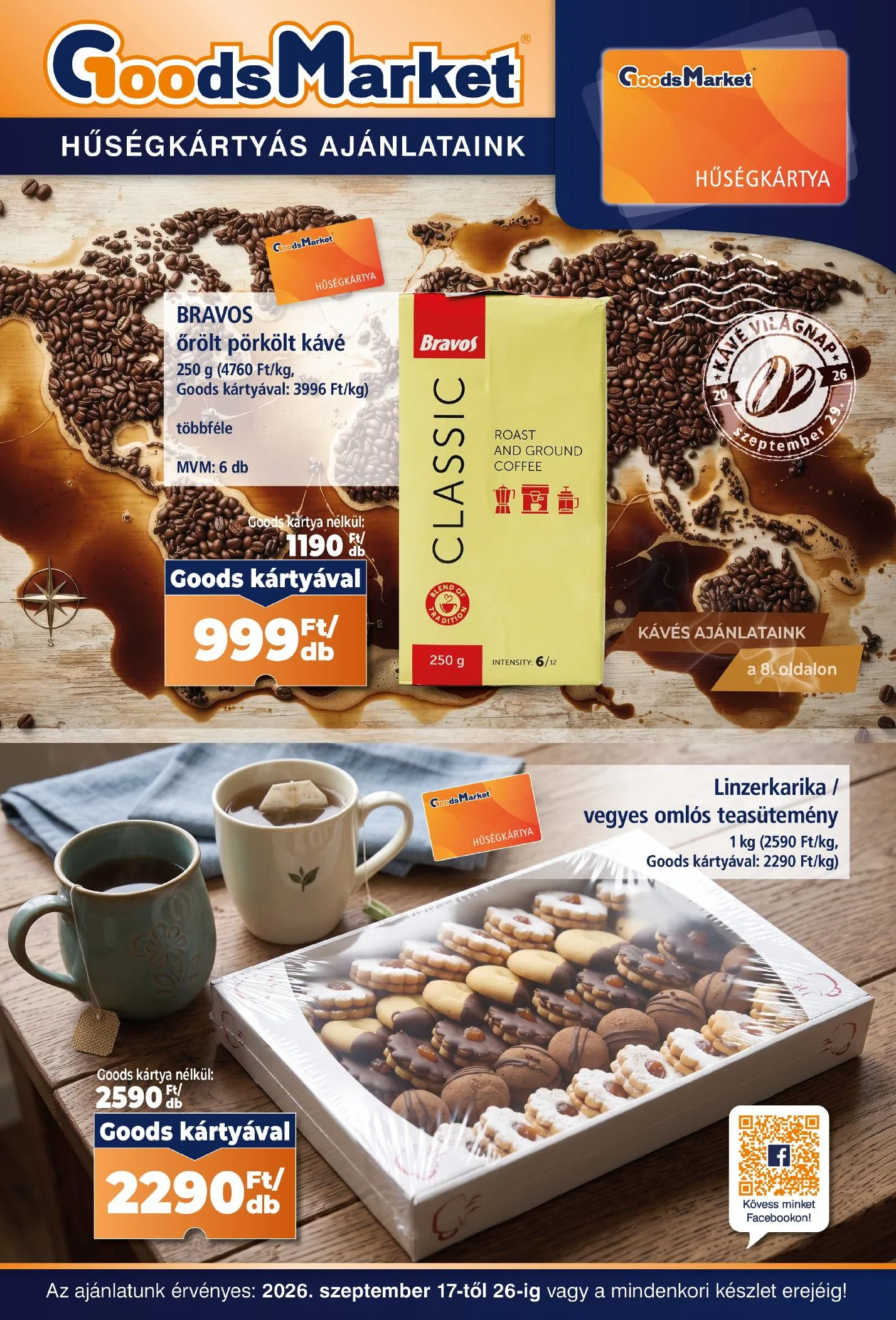 Goods akciós újság Market Husegkartya 09.17–09.26