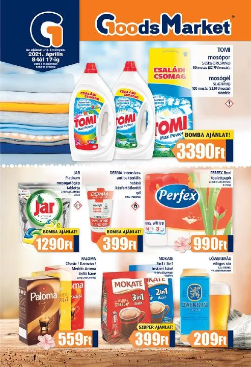Goods akciós újság Market 04.08–04.17