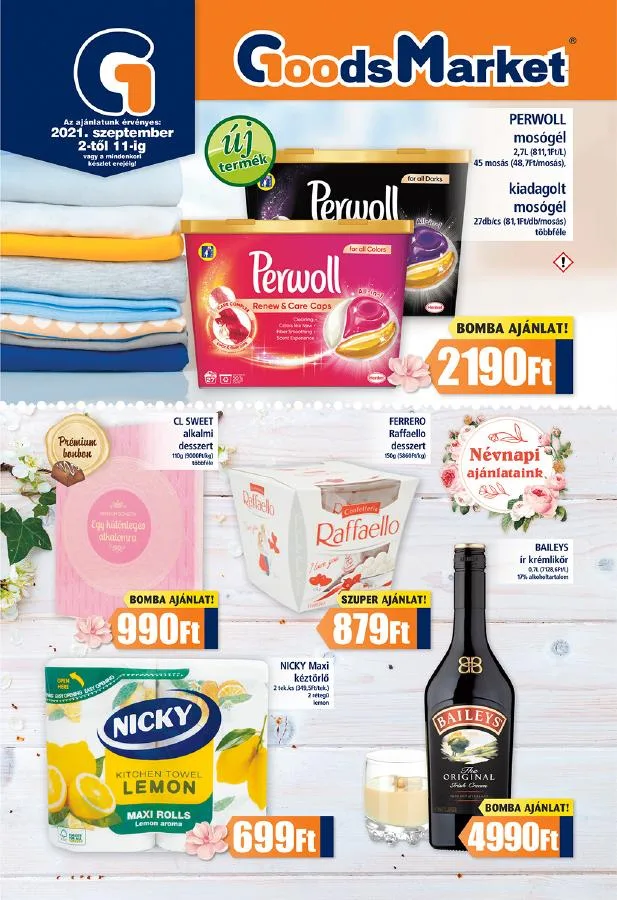 Goods akciós újság Market 09.02–09.11