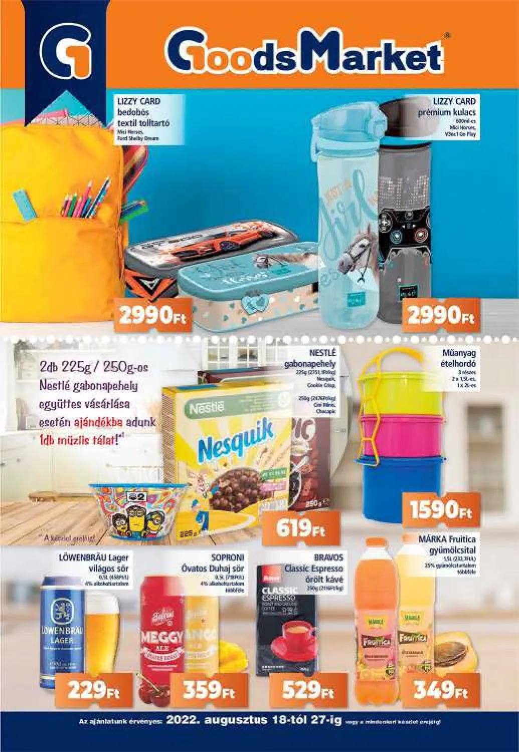 Goods akciós újság Market 08.18–08.27