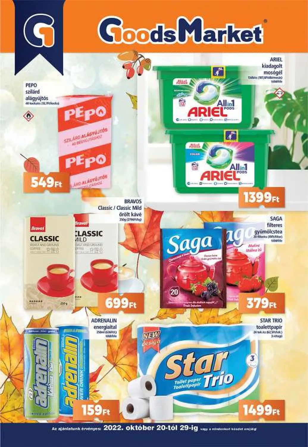 Goods akciós újság Market 10.20–10.29