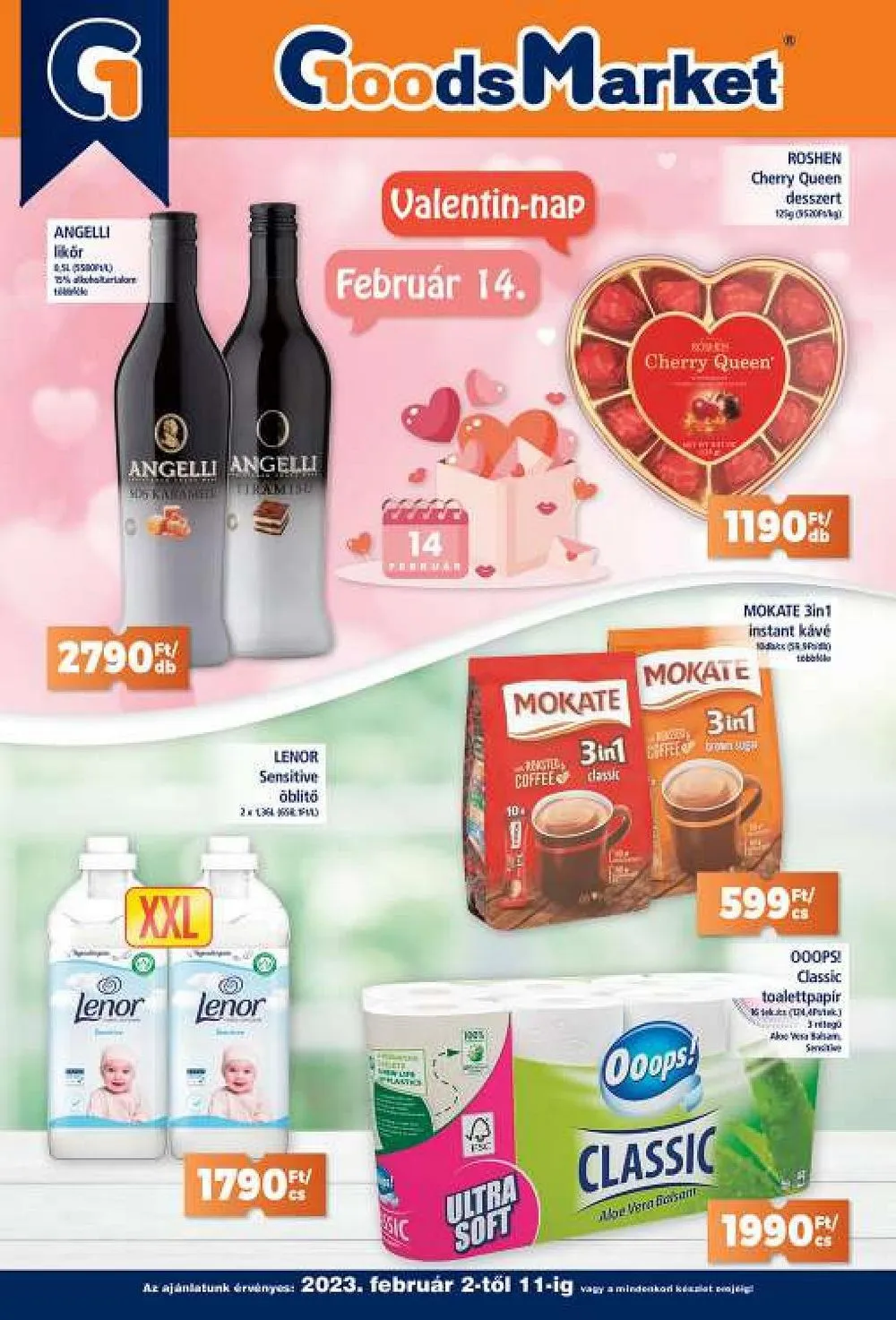 Goods akciós újság Market 02.02–02.11