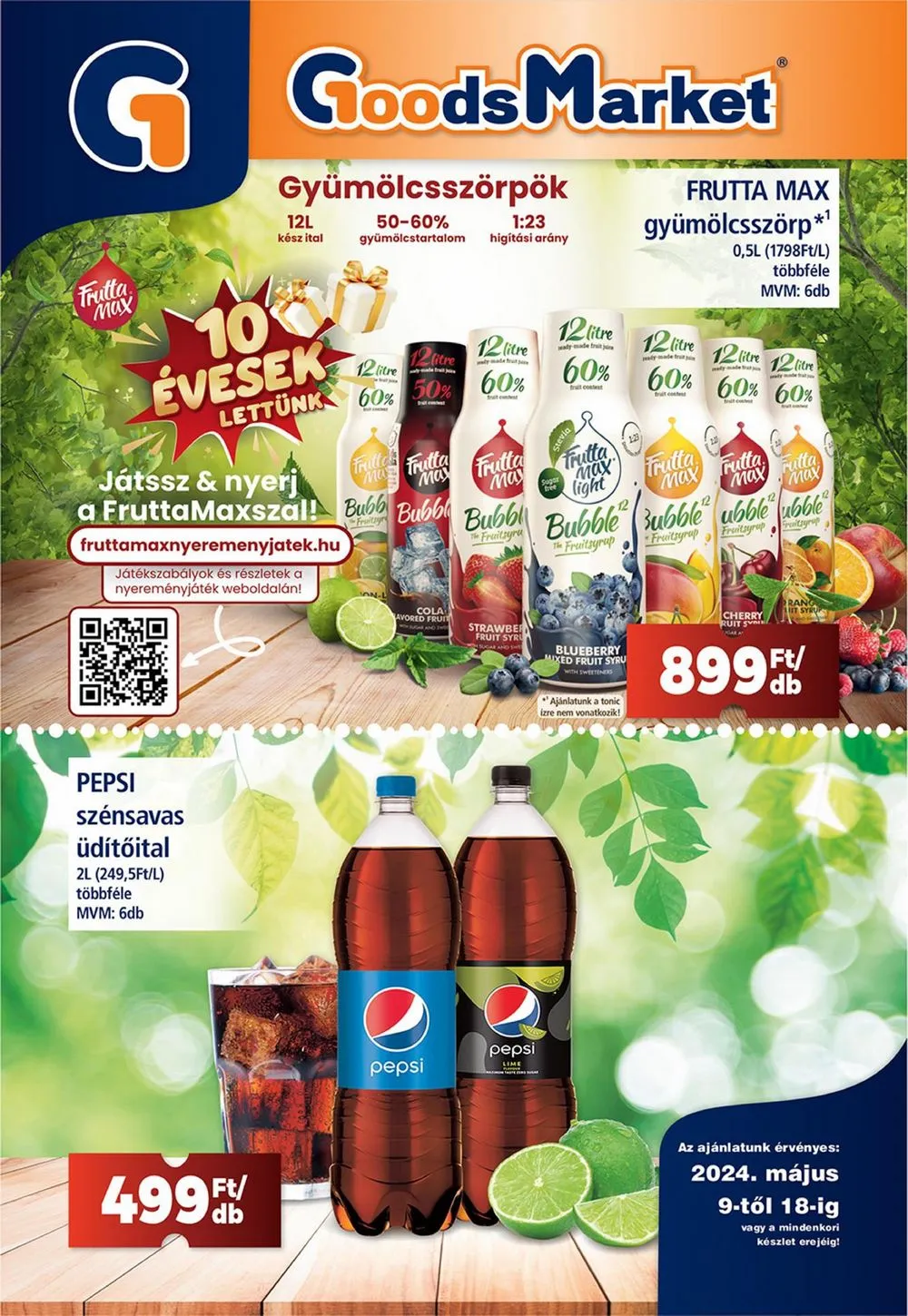 Goods akciós újság Market 05.09–05.18