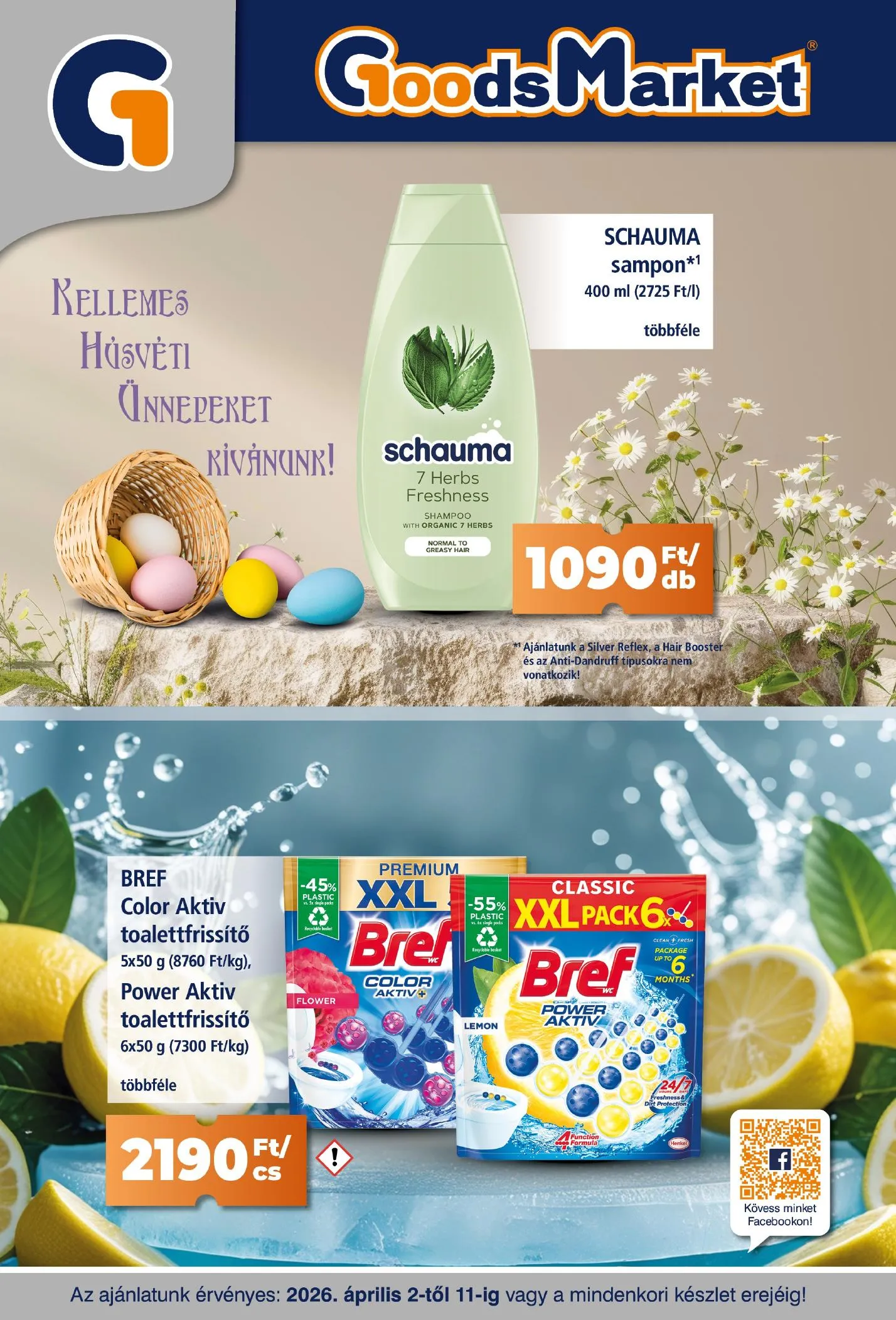 Goods akciós újság Market 04.02–04.11 – 1. oldal