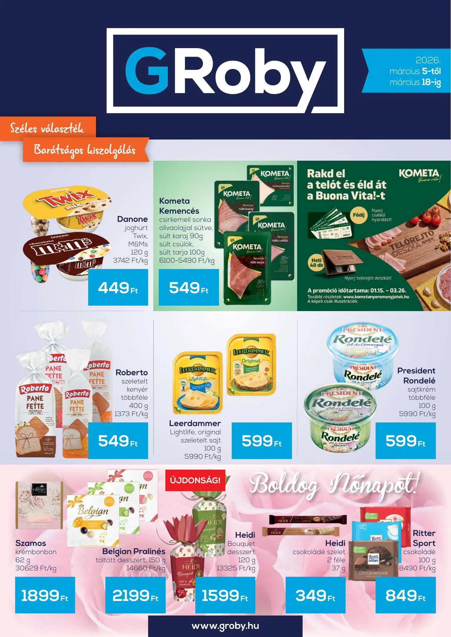 Groby akciós újság 03.05–03.18
