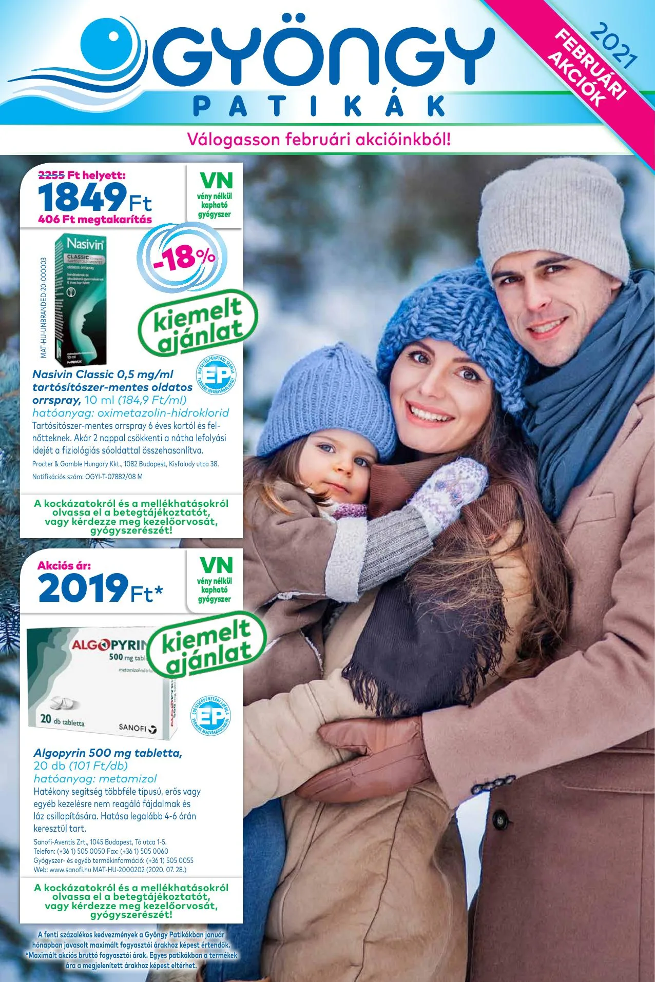 Gyongy akciós újság Patika 02.01–02.28