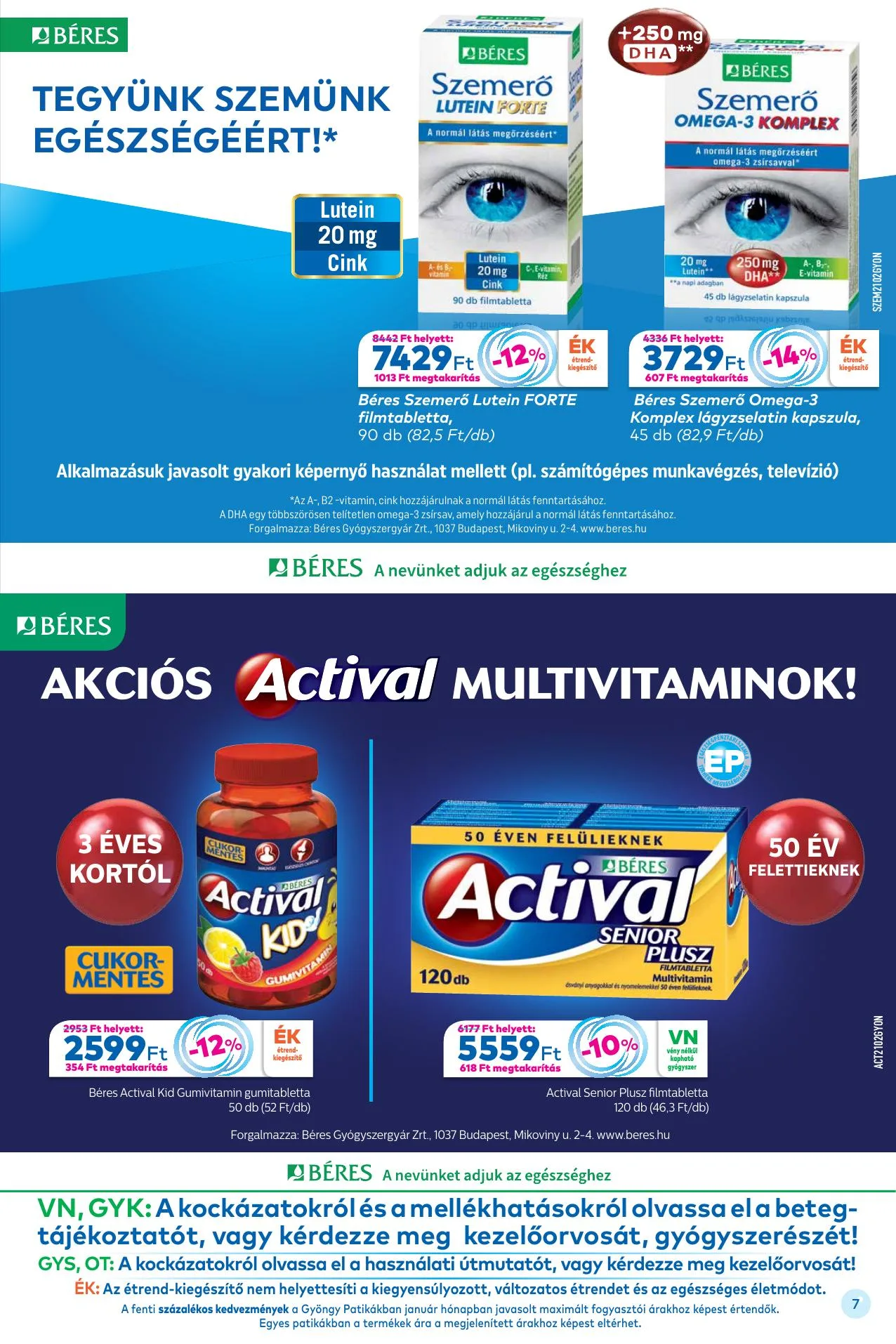 Gyongy akciós újság Patika 02.01–02.28 – 7. oldal