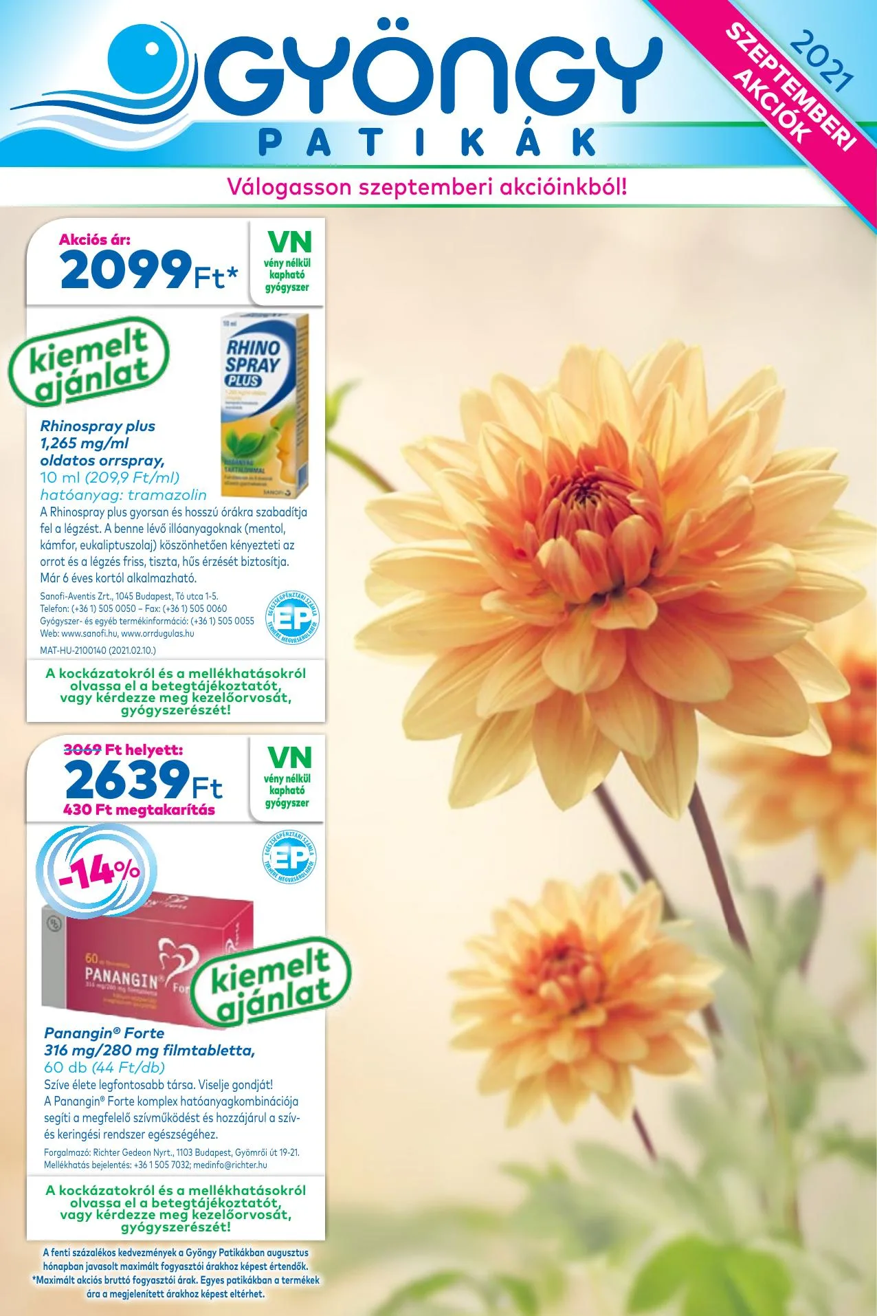 Gyongy akciós újság Patika 09.01–09.30