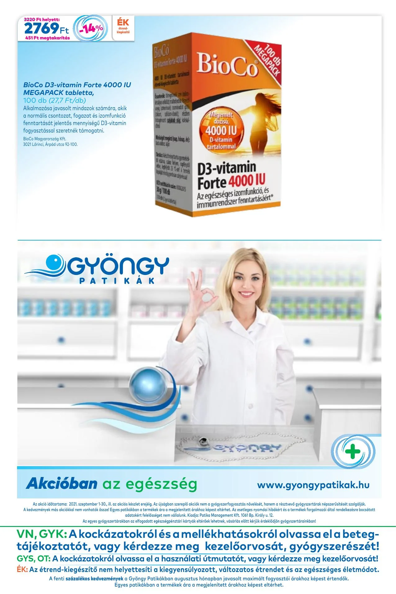 Gyongy akciós újság Patika 09.01–09.30 – 11. oldal