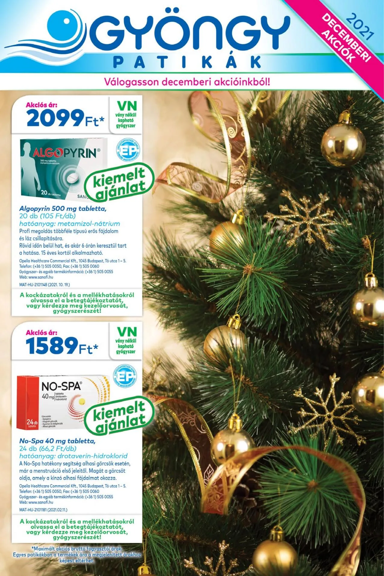 Gyongy akciós újság Patika 12.01–12.31