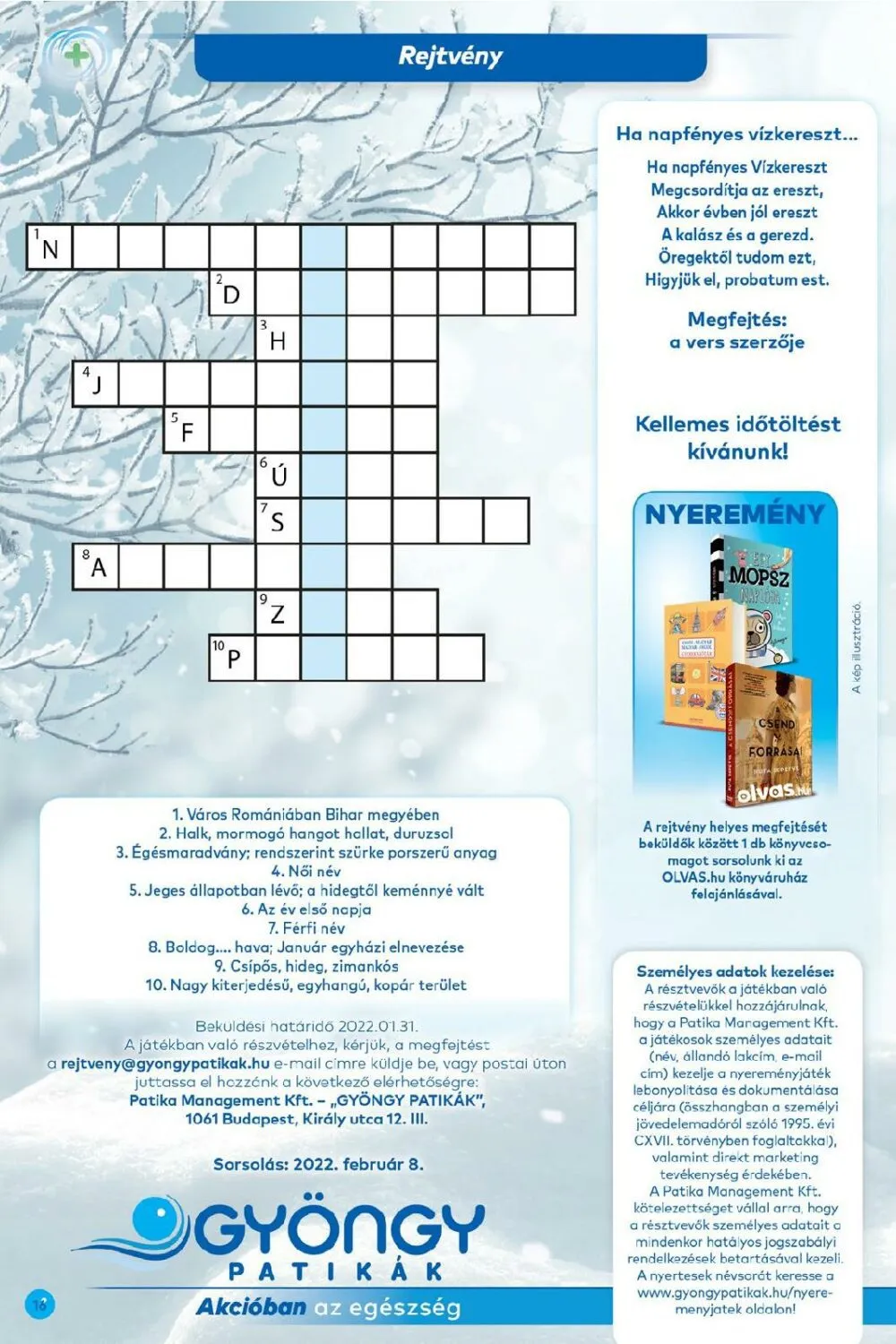 Gyongy akciós újság Patika 01.01–01.31 – 16. oldal