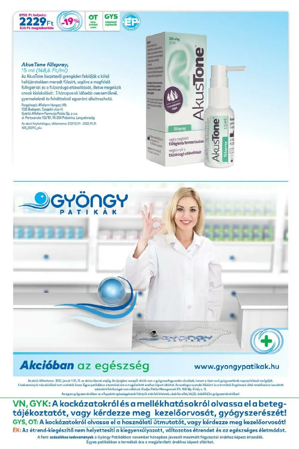 Gyongy akciós újság Patika 01.01–01.31 – 20. oldal