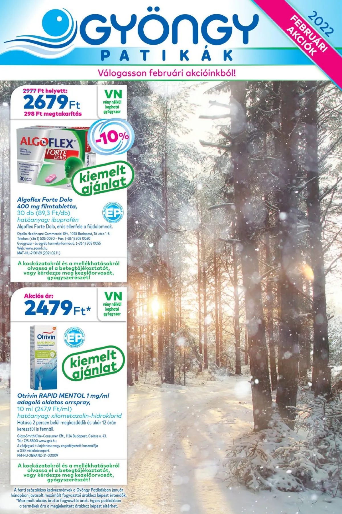 Gyongy akciós újság Patika 02.01–02.28