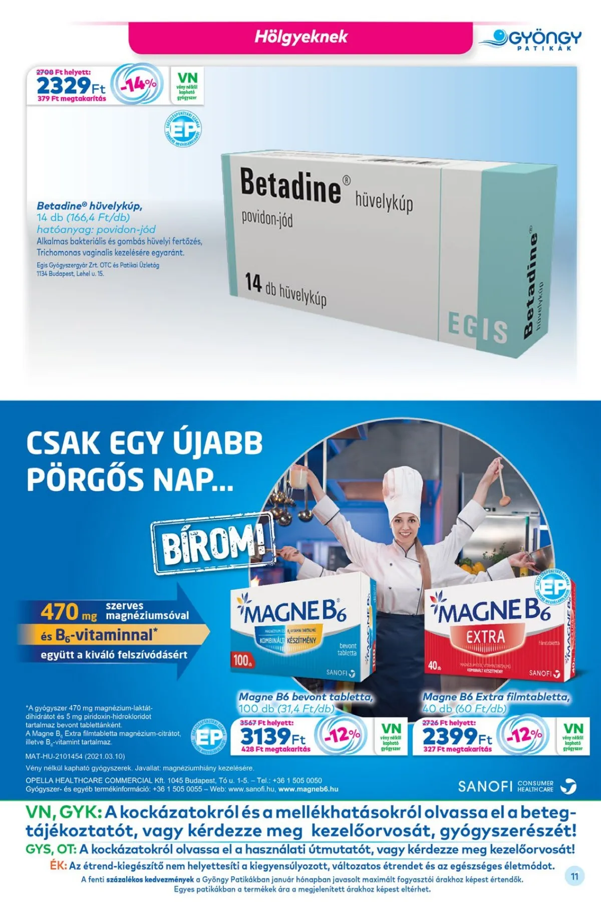 Gyongy akciós újság Patika 02.01–02.28 – 11. oldal