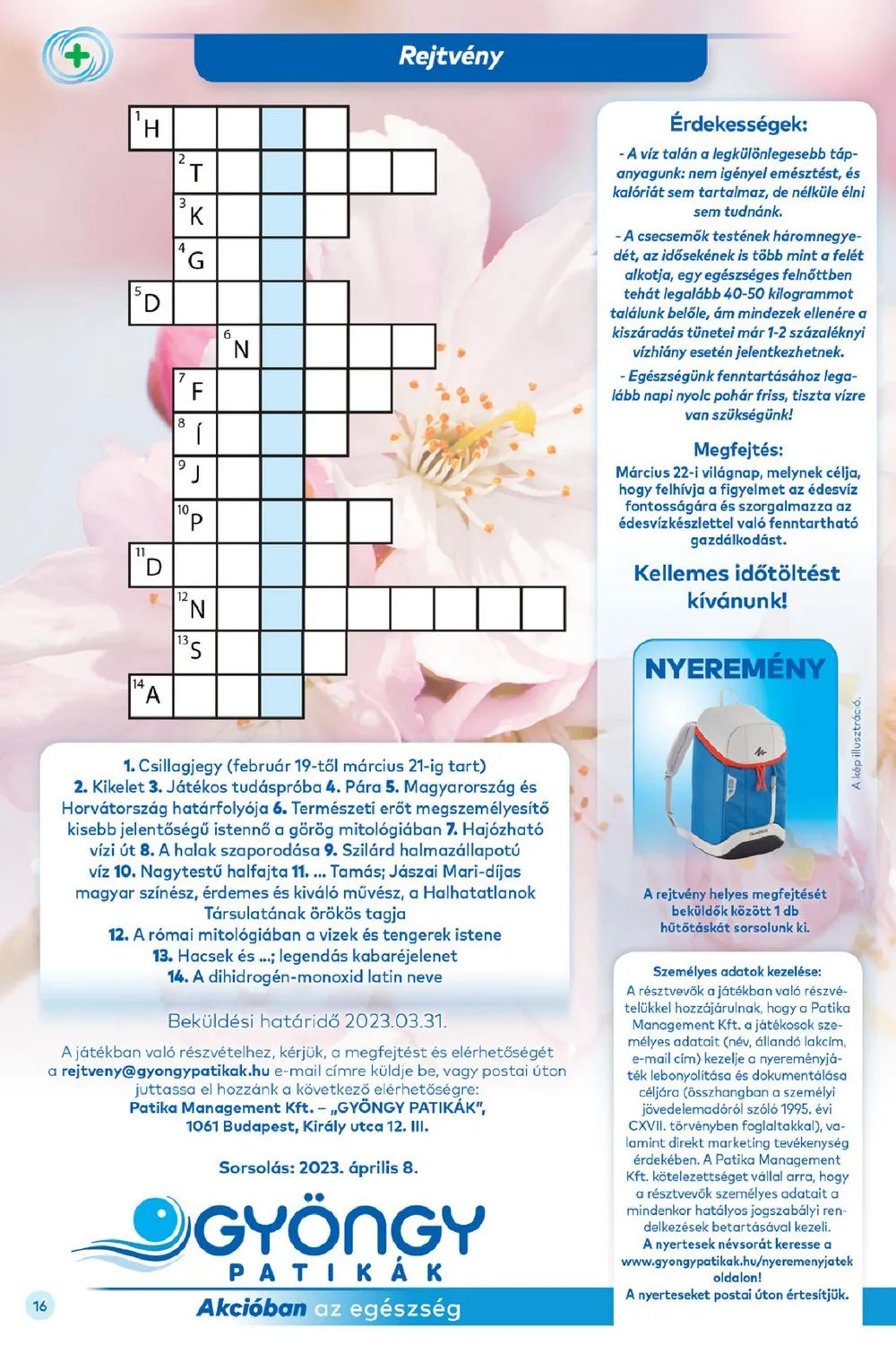 Gyongy akciós újság Patika 03.01–03.31 – 16. oldal