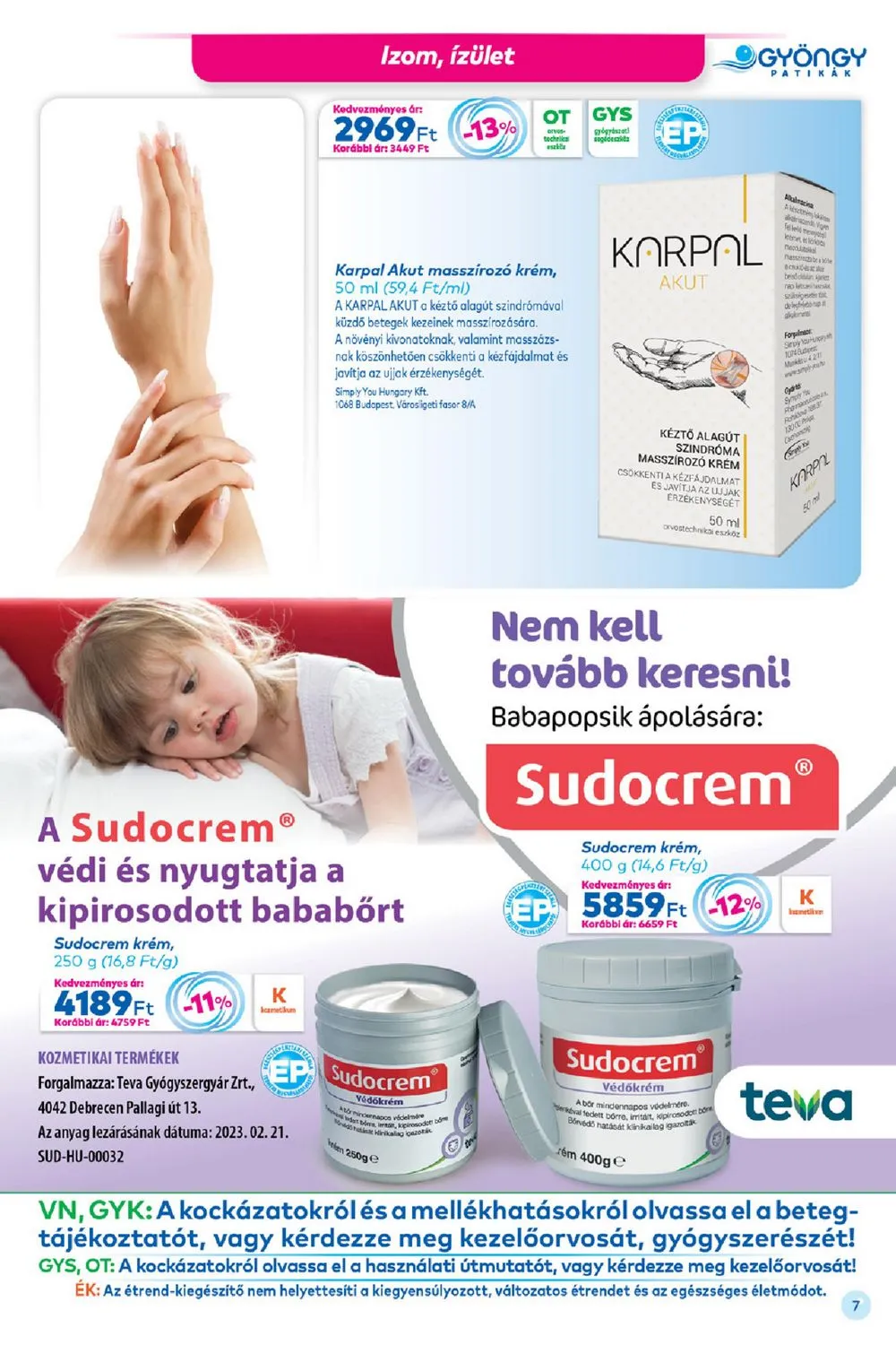 Gyongy akciós újság Patika 06.01–06.30 – 7. oldal