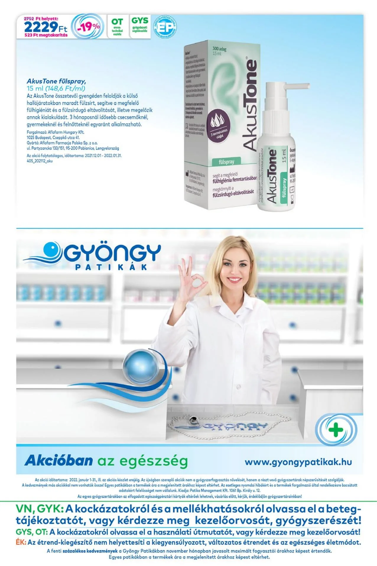 Gyongy akciós újság Patikak 01.01–01.31 – 20. oldal