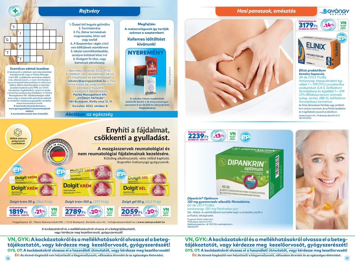 Gyongy akciós újság Patikak 09.01–09.30 – 9. oldal