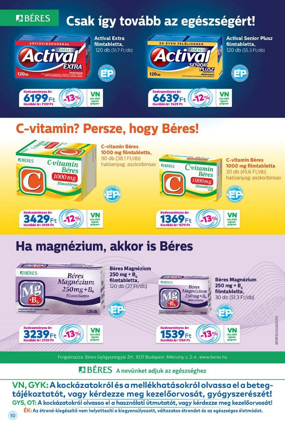 Gyongy akciós újság Patikak 02.01–02.28 – 10. oldal