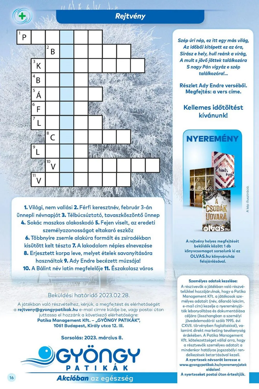 Gyongy akciós újság Patikak 02.01–02.28 – 16. oldal