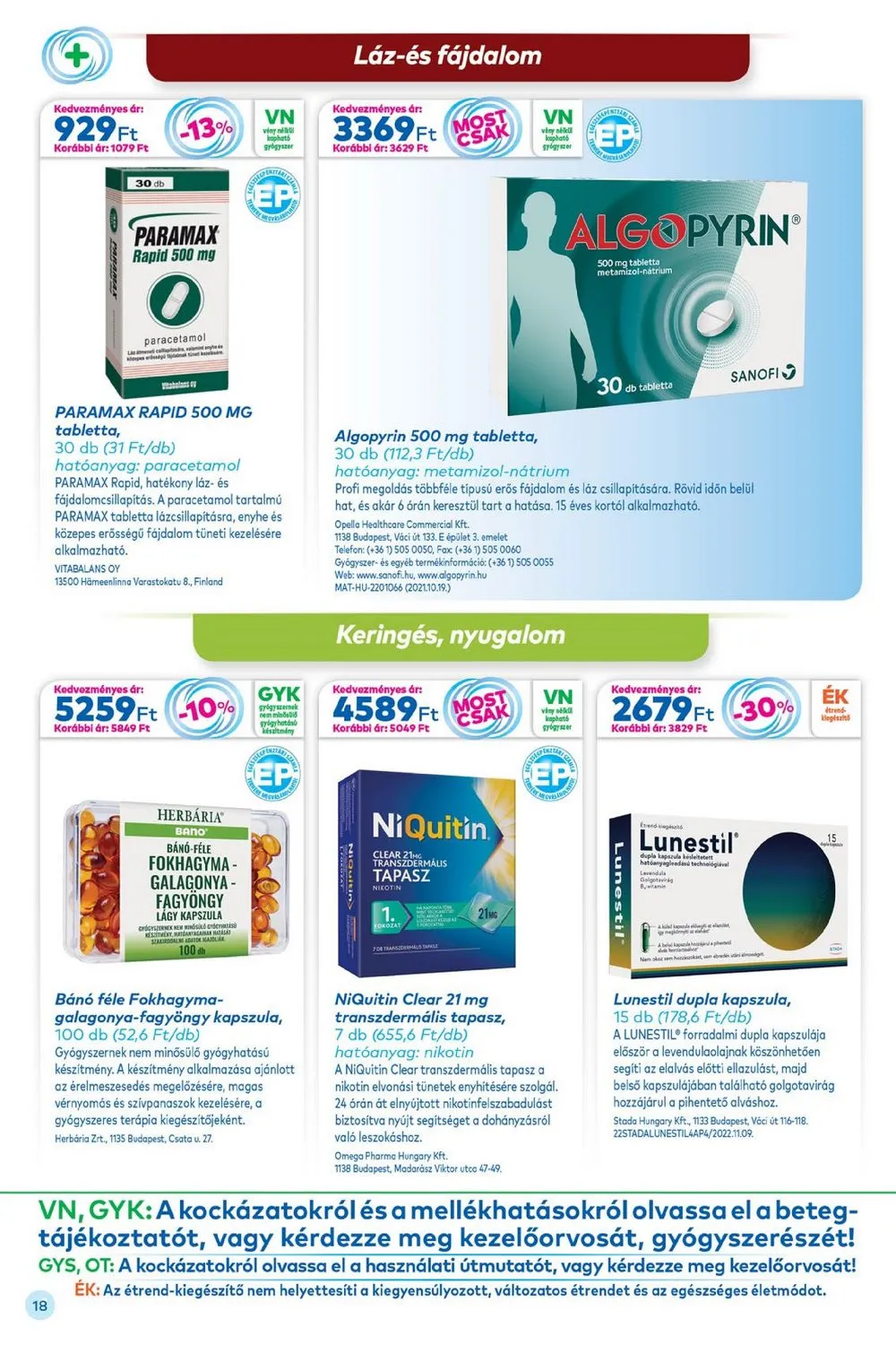 Gyongy akciós újság Patikak 02.01–02.28 – 18. oldal