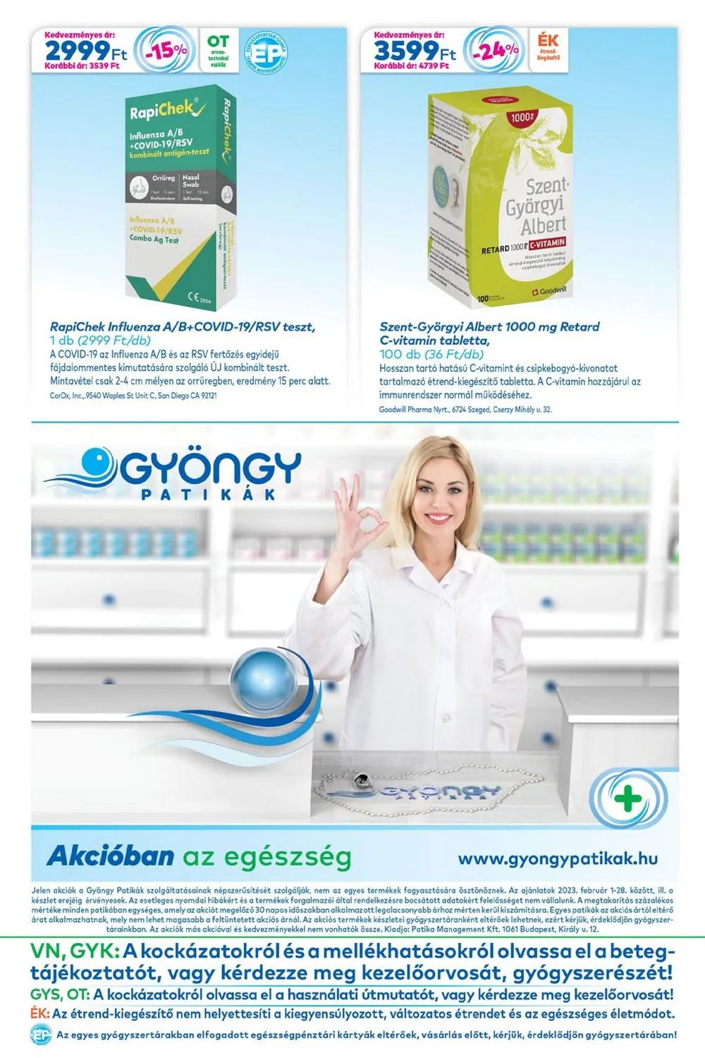 Gyongy akciós újság Patikak 02.01–02.28 – 20. oldal