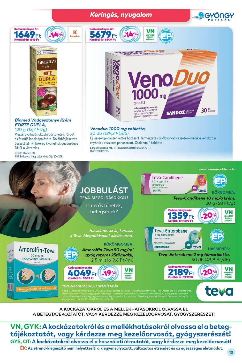Gyongy akciós újság Patikak 07.01–07.31 – 13. oldal