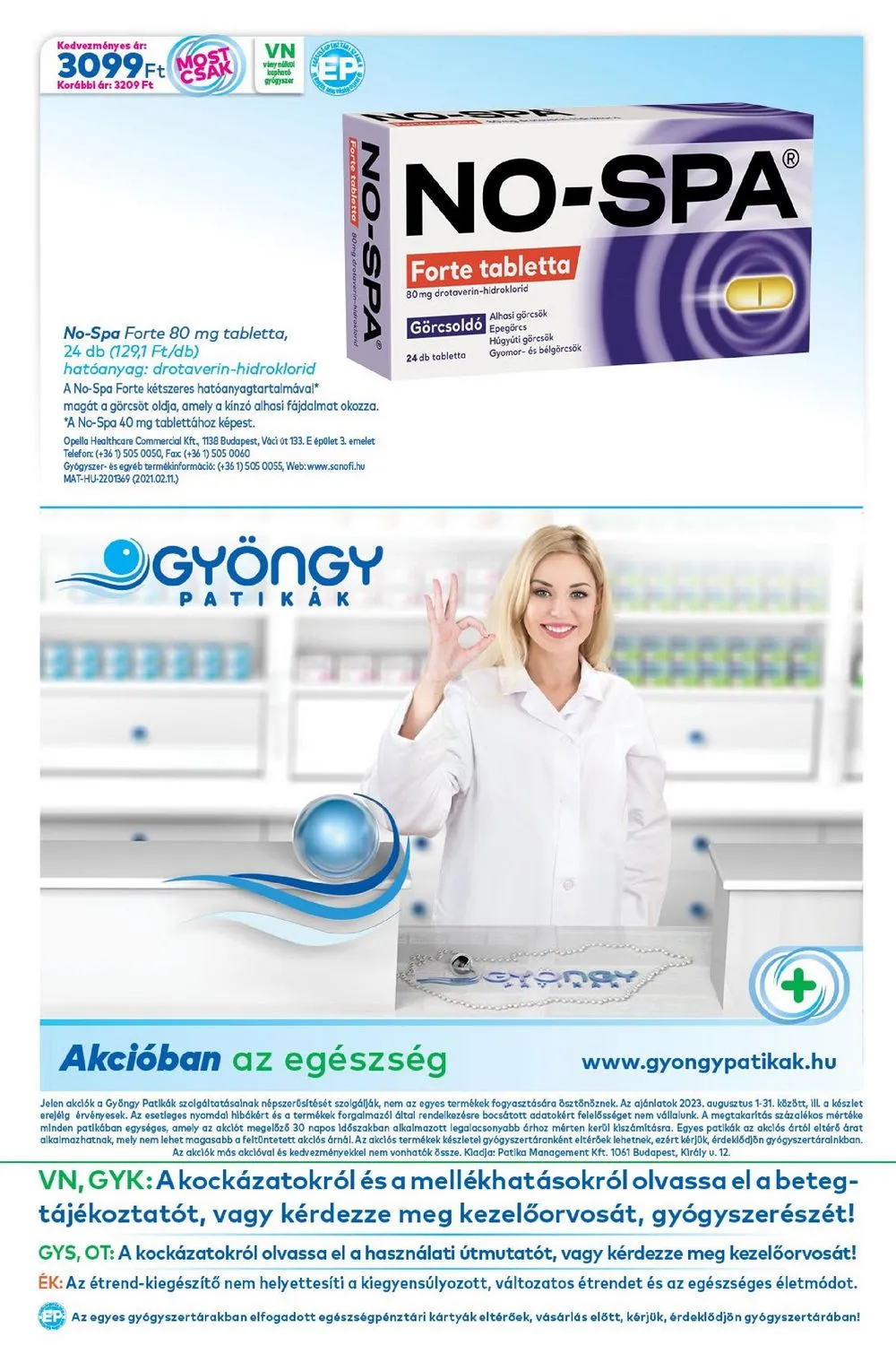 Gyongy akciós újság Patikak 08.01–08.31 – 20. oldal