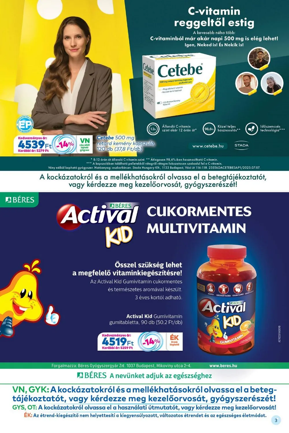 Gyongy akciós újság Patikak 09.01–09.30 – 3. oldal