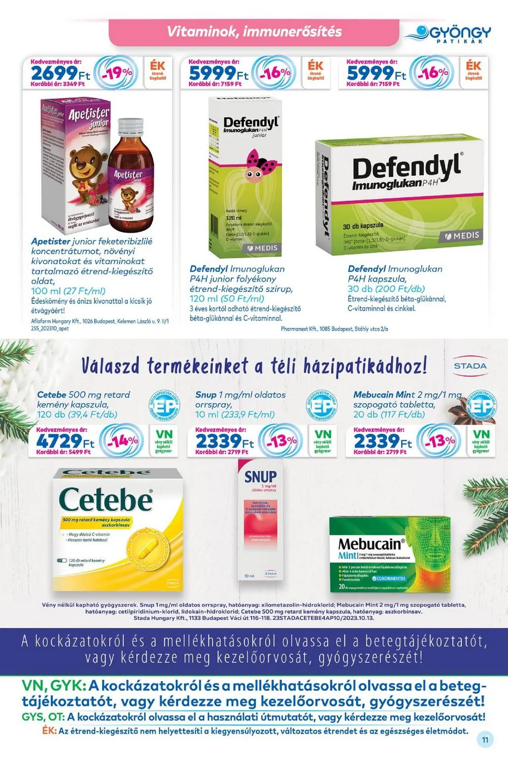 Gyongy akciós újság Patikak 12.01–12.31 – 11. oldal